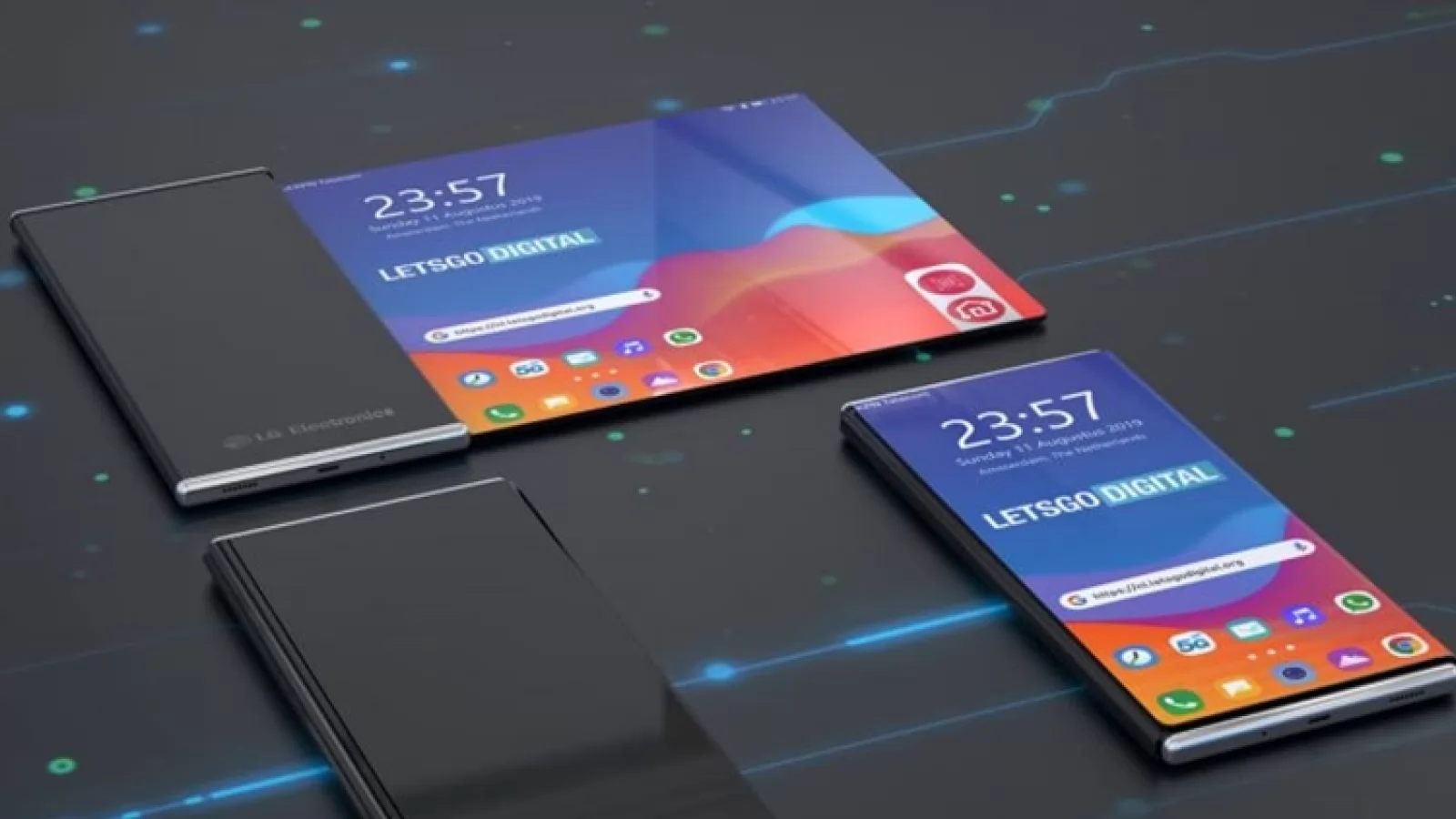 LG brevetează un telefon cu ecran rulabil plus unul clasic; Iată cum ar putea arăta pliabilul