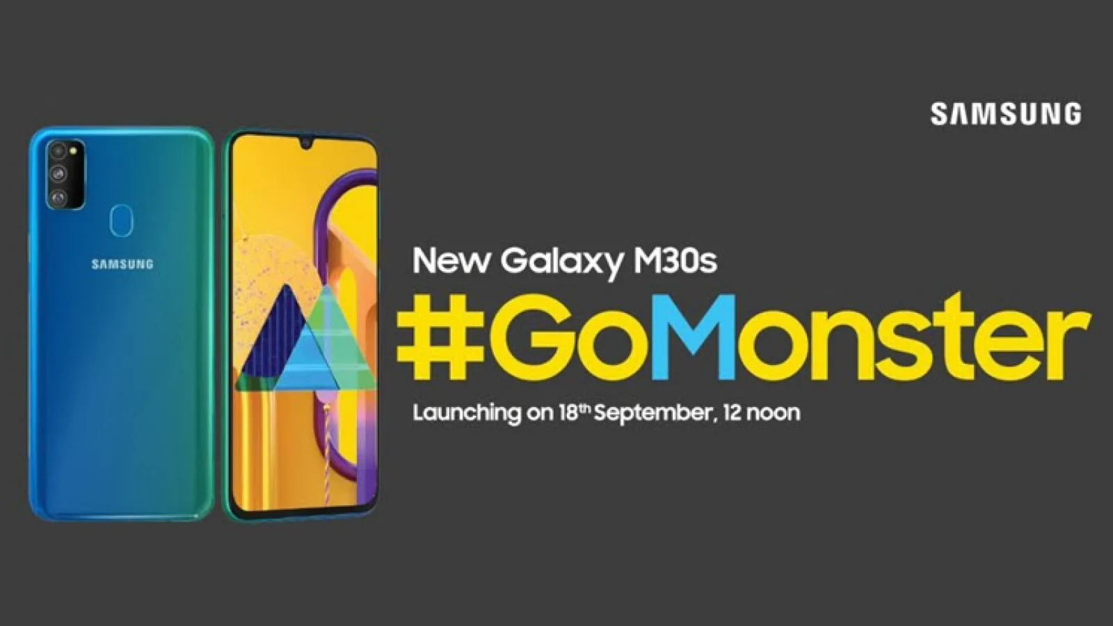 Samsung Galaxy M30s vine cu o baterie monstru pe 18 septembrie; Are și cameră triplă, cu senzor de 48 MP