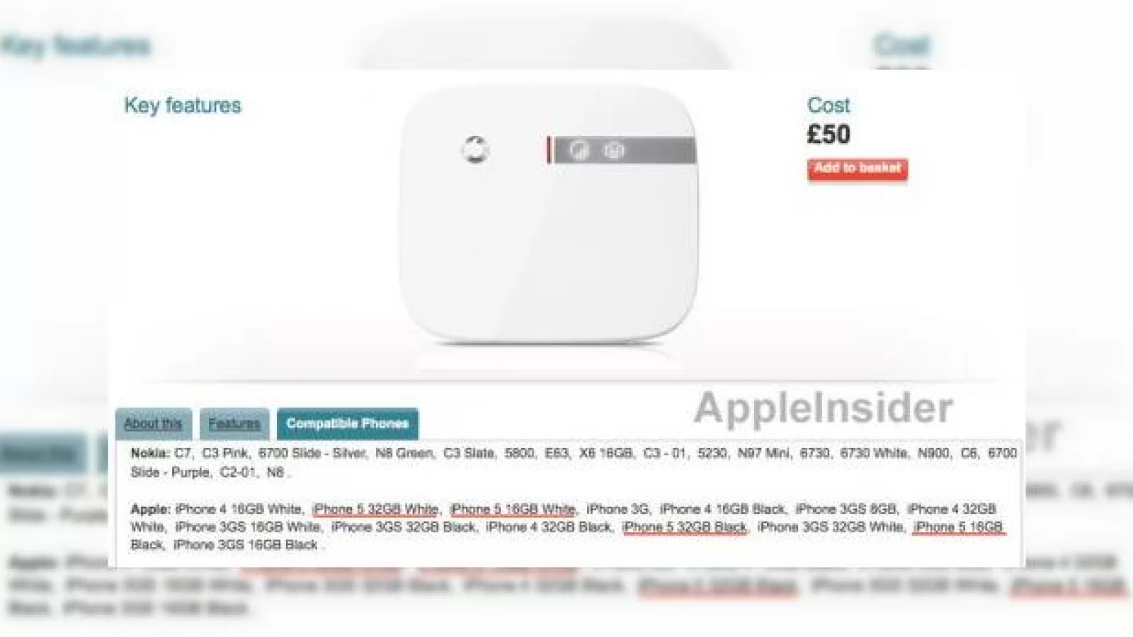 iPhone 5 confirmat de Vodafone În variante de culoare albă și neagră, cu 16/32GB memorie internă