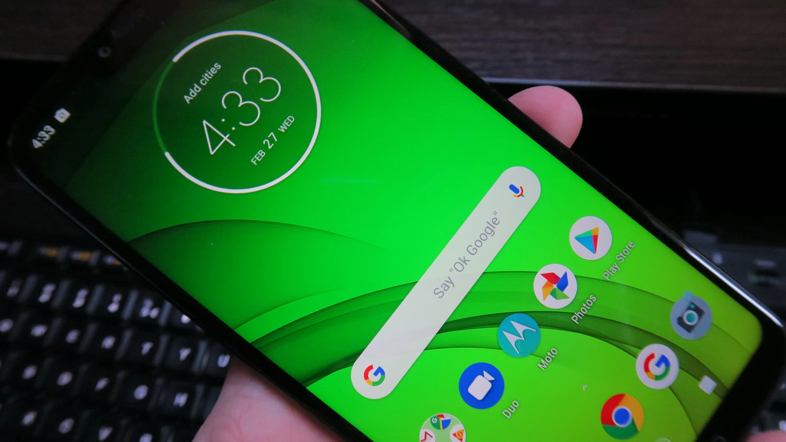 Motorola Moto G7 Power: OS, UI, aplicaţii stock, pe bază de Android Pie