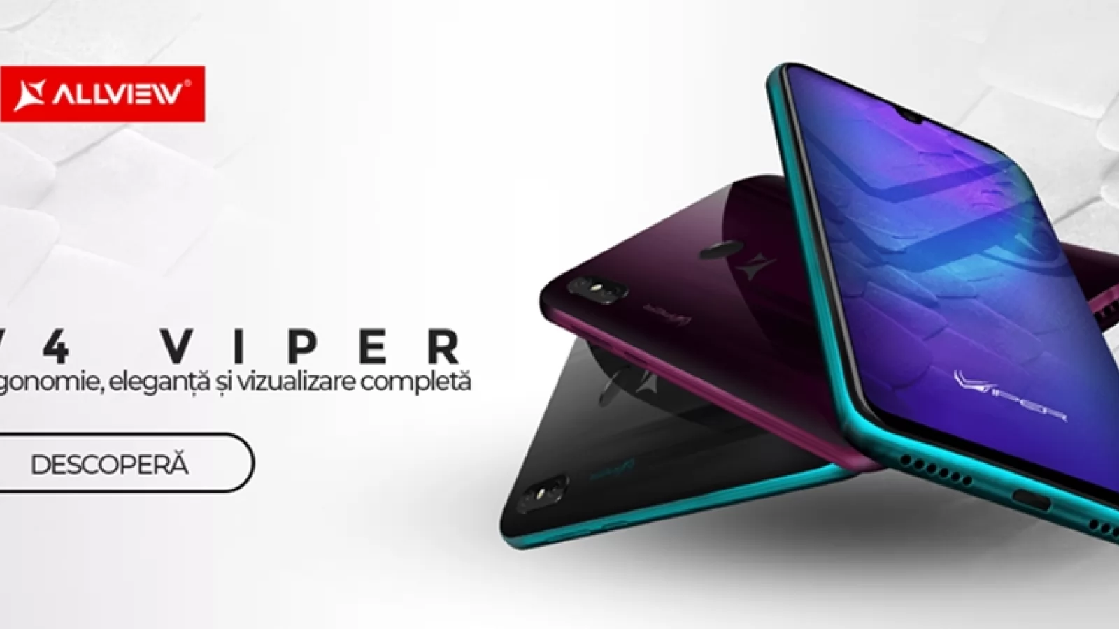 Allview V4 Viper debutează oficial drept un telefon ergonomic cu preț accesibil și decupaj picătură în ecran