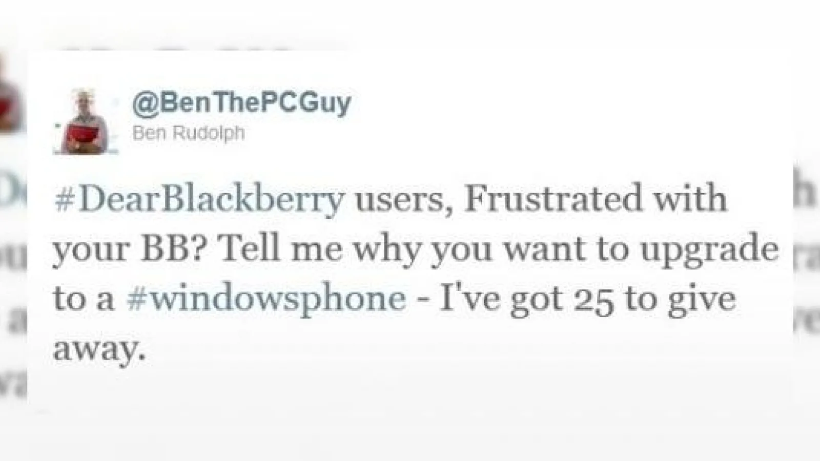 Microsoft Îti dă un telefon WP7 gratis dacă ești nemulțumit de BlackBerry-ul tău