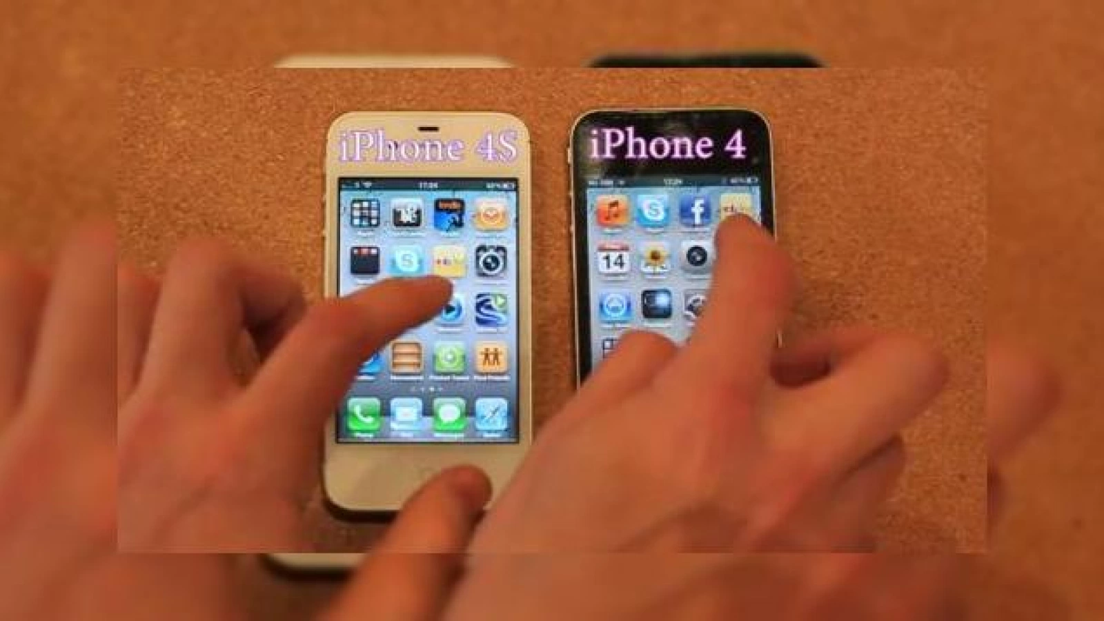 iPhone 4 versus iPhone 4S Într-un test al vitezei (Video)
