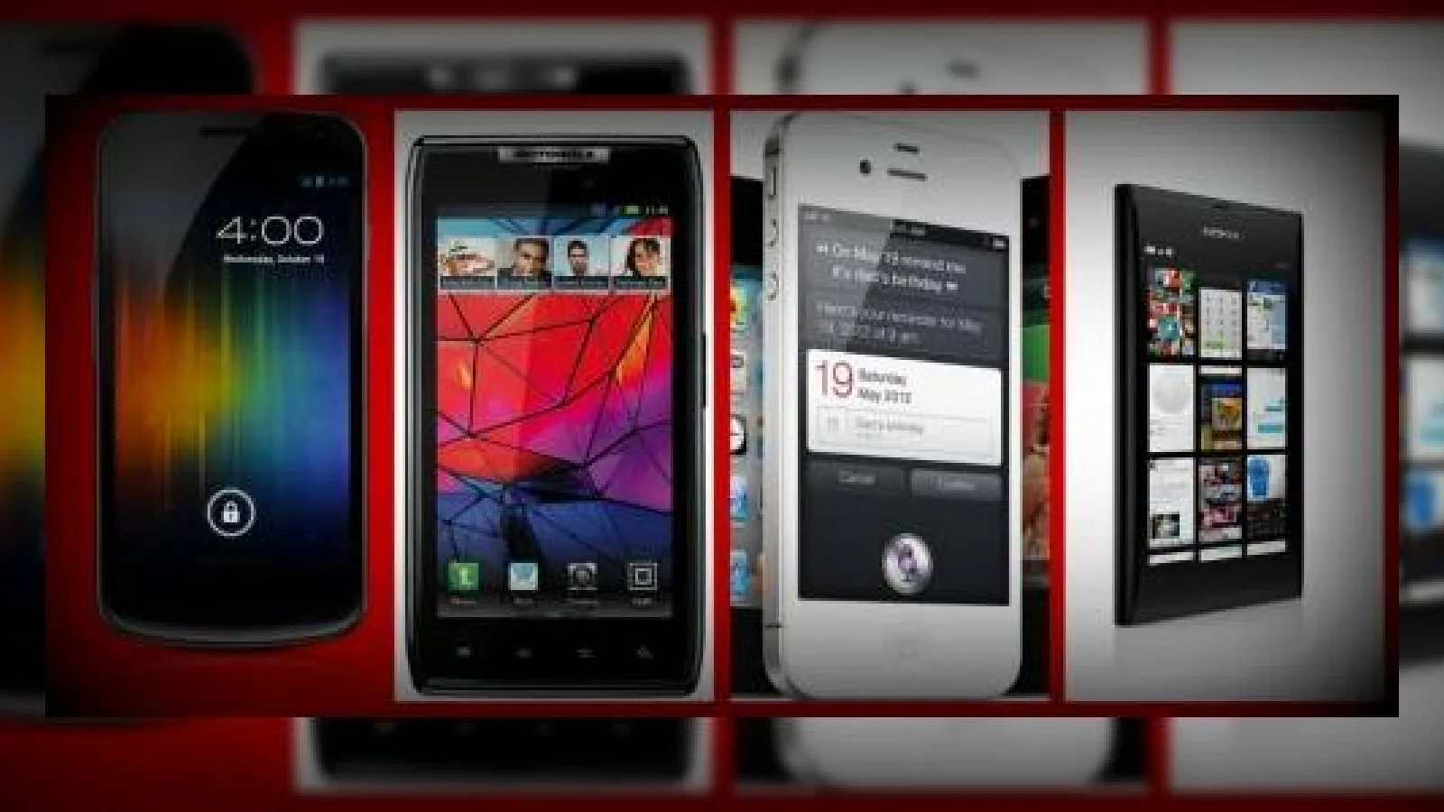 Samsung Galaxy Nexus vs Motorola Droid RAZR vs iPhone 4S vs Nokia N9 - comparație hardware
