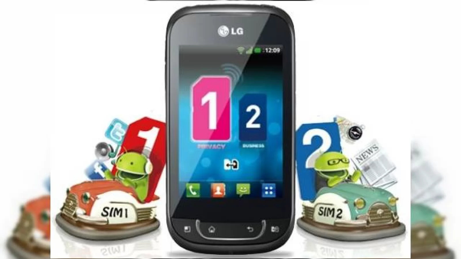 Telefon LG dual SIM cu Gingerbread: LG Optimus Link/Net, la pret de 216 euro