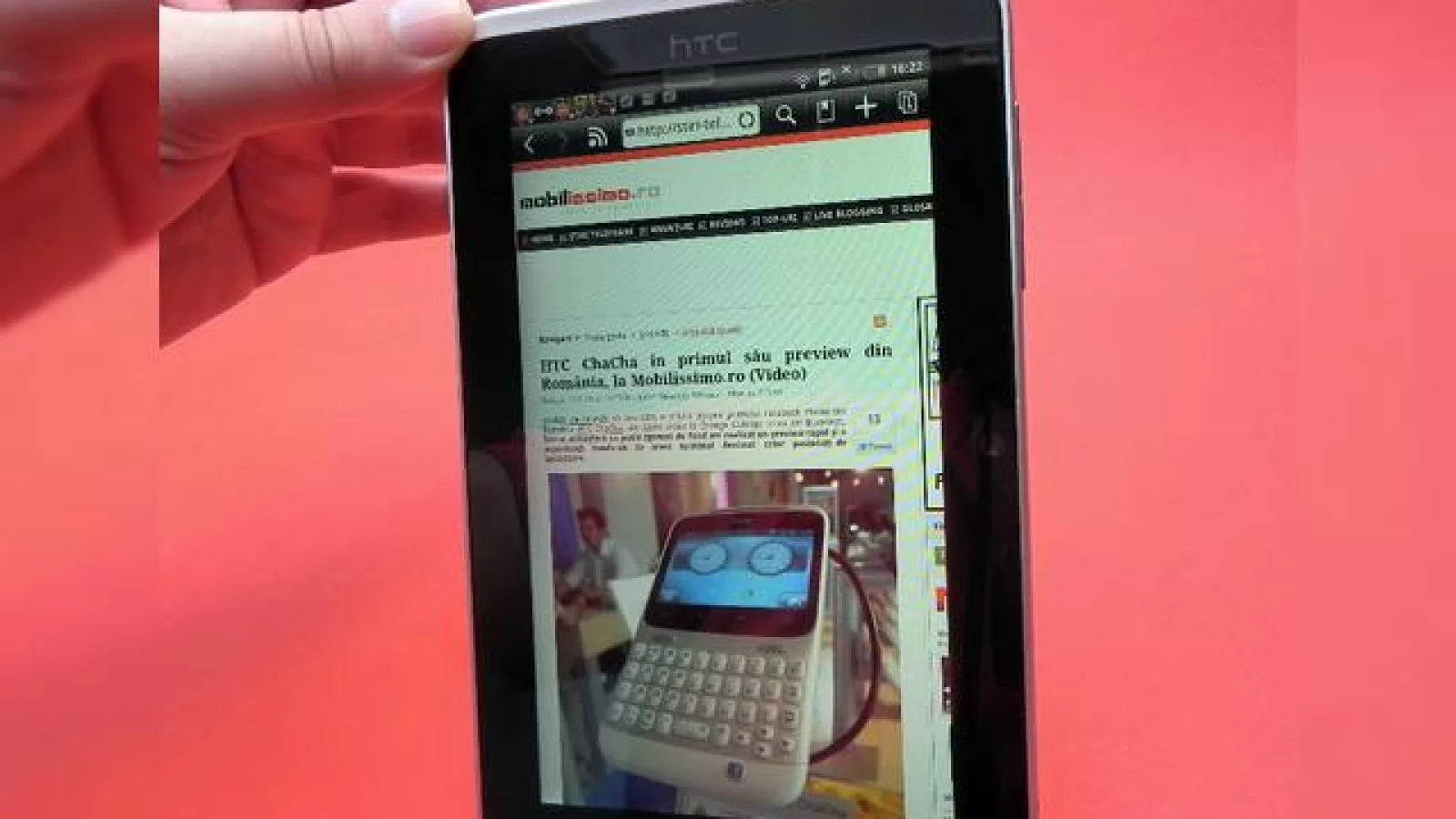 Prima tabletă single core cu Android 3.2 HoneyComb - HTC Flyer