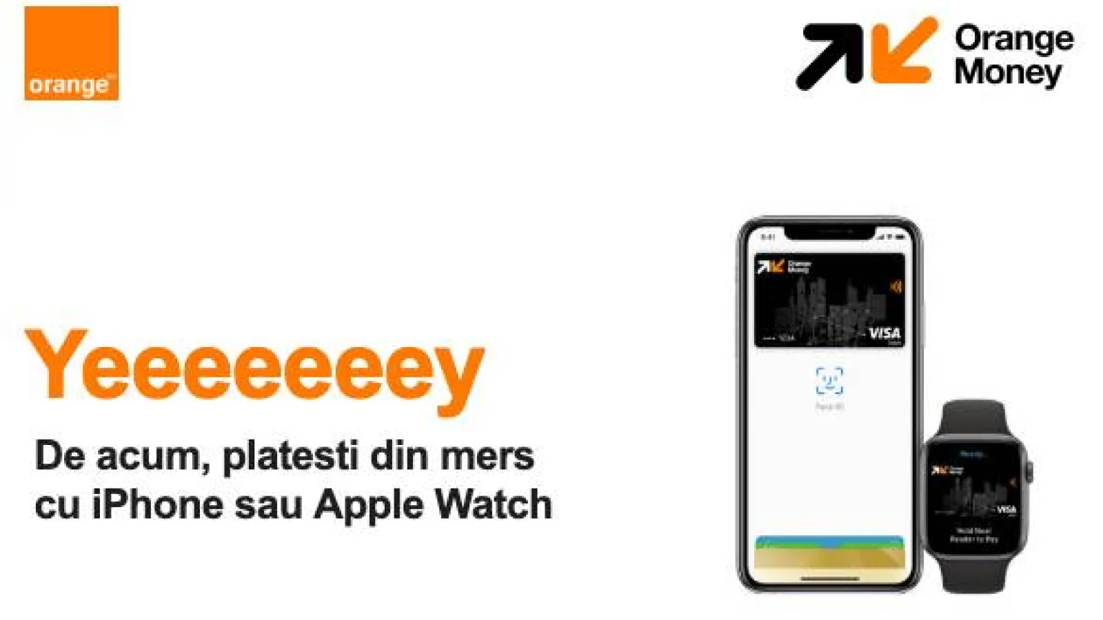 Apple Pay poate fi activat acum direct din aplicaţia Orange Money