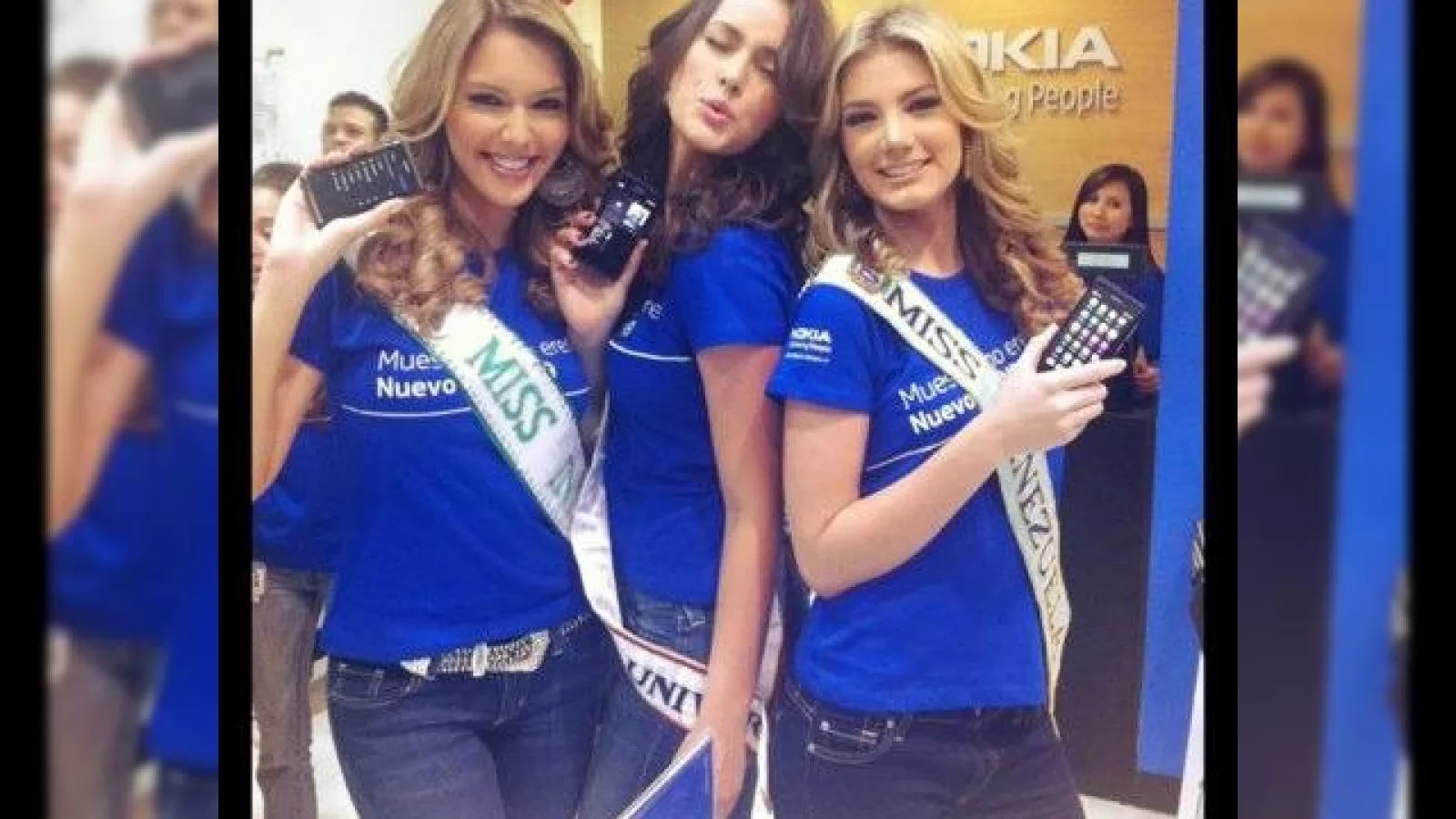 Tripleta sexy cu Nokia N9: 3 Miss Venezuela și 3 telefoane MeeGo