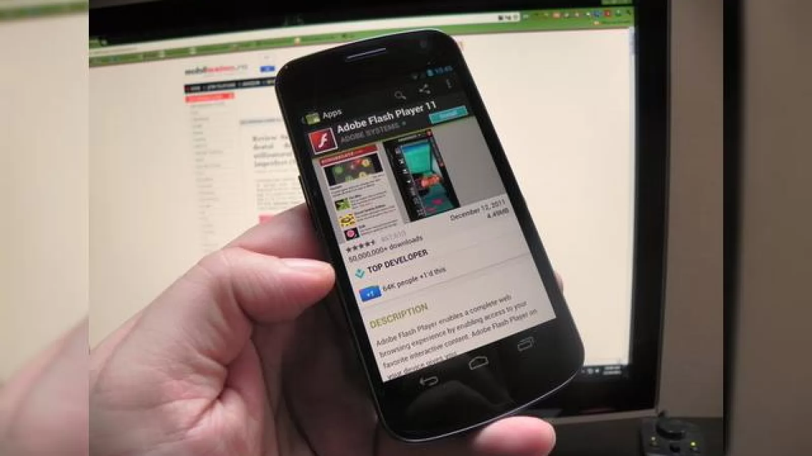 Adobe Flash Player 11.1 disponibil de azi pe Galaxy Nexus și Ice Cream Sandwich! Iată dovada!