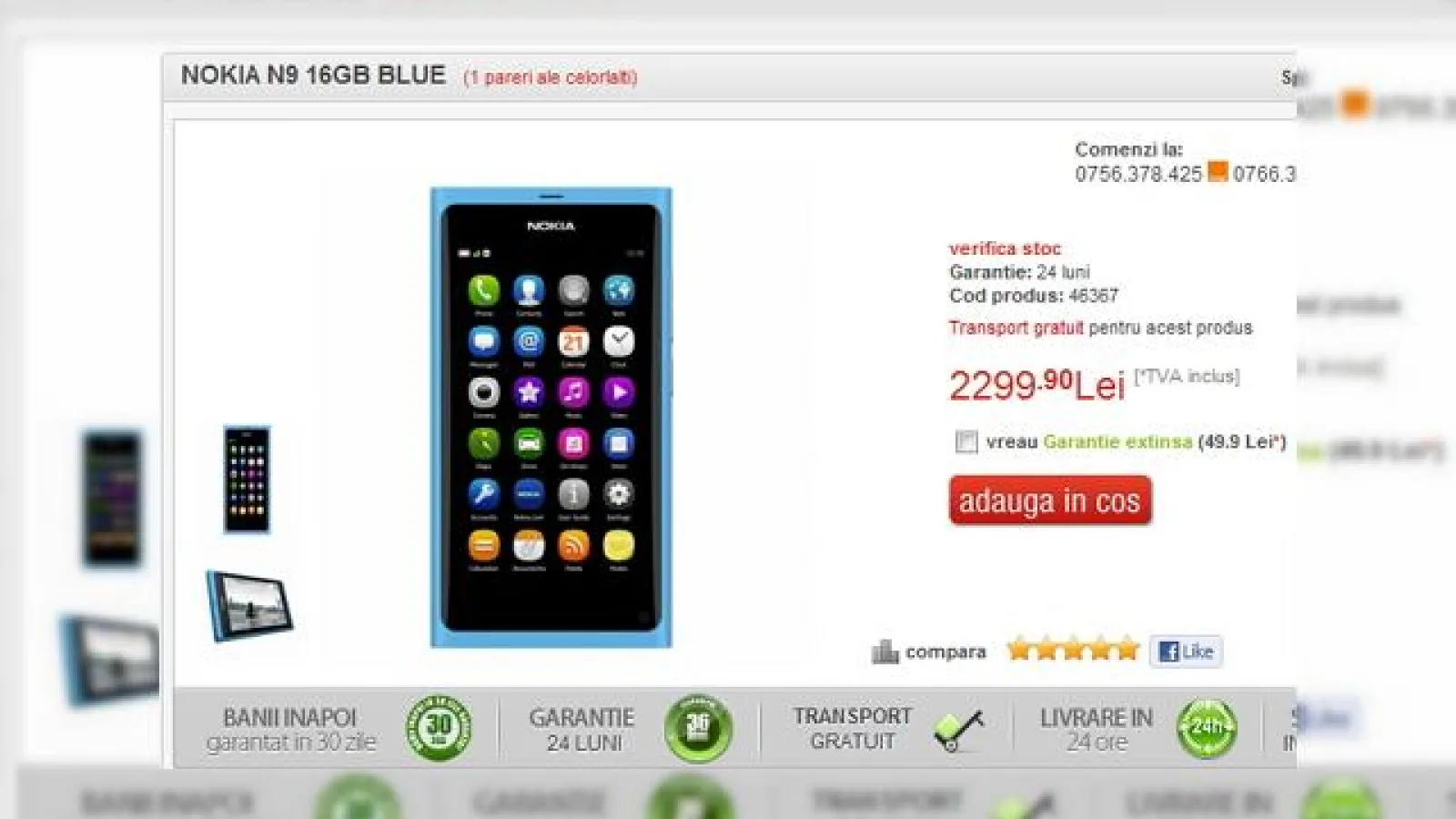 Prețul lui Nokia N9 a scăzut! Iată cât costă acum unul dintre hiturile anului 2011