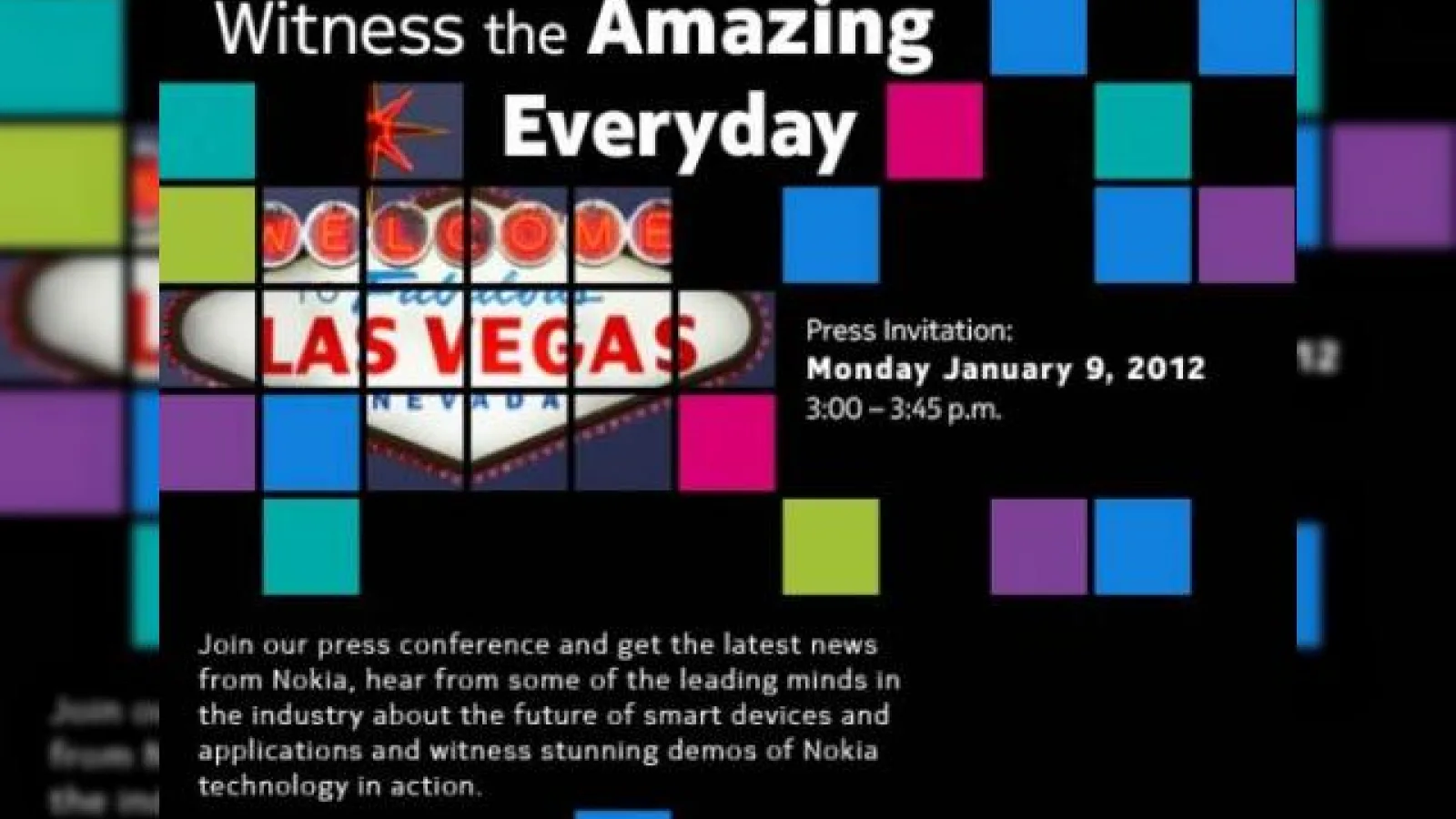 Nokia Își confirma prezența la CES 2012, ne așteptam la noi telefoane Lumia!