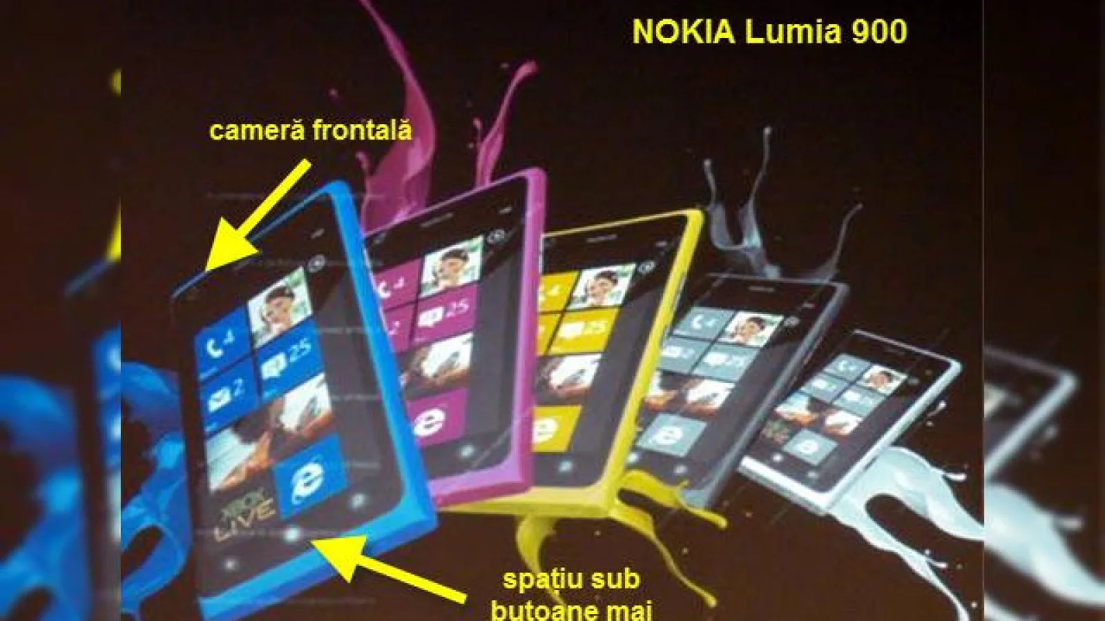 Nokia Lumia 900 surprins de cameră Într-o prezentare Microsoft din Franța