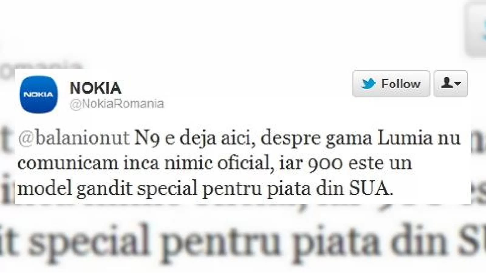 Nokia Lumia 900 nu ajunge În România, telefonul a fost gândit special pentru AT&T, SUA