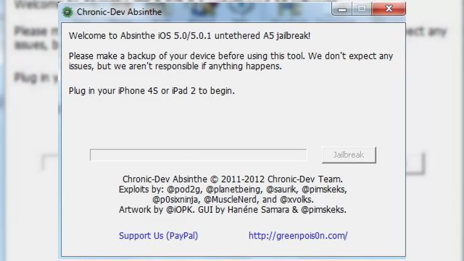 Jailbreak untethered pentru iPhone 4S și iPad 2, acum cu Absinthe pentru Windows