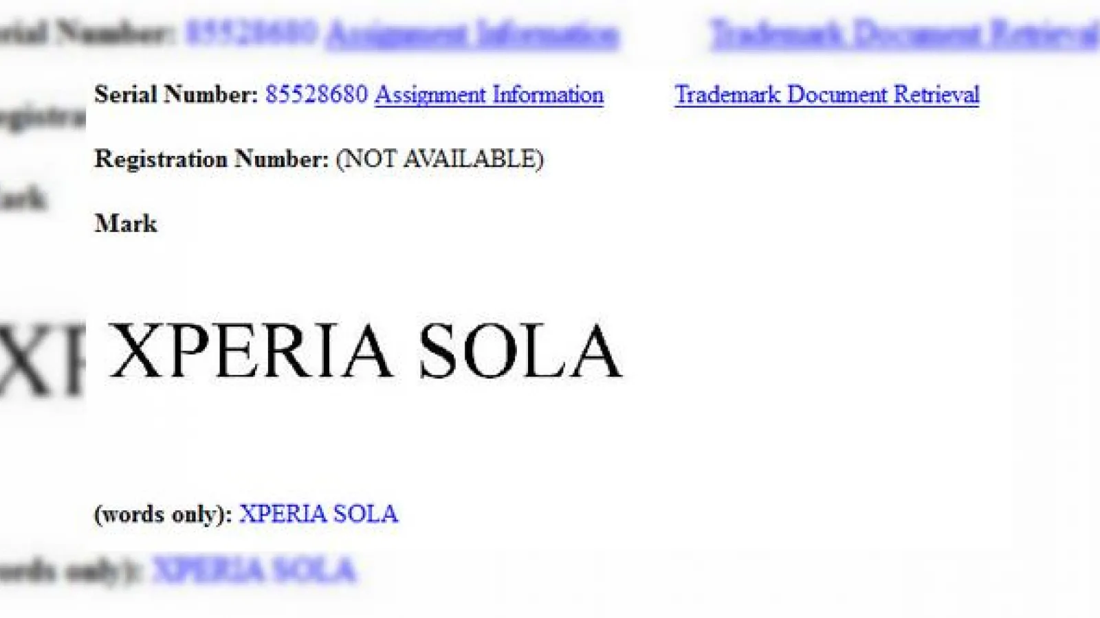 Încă un telefon Sony: Xperia Sola primește trademark-ul În SUA și Europa