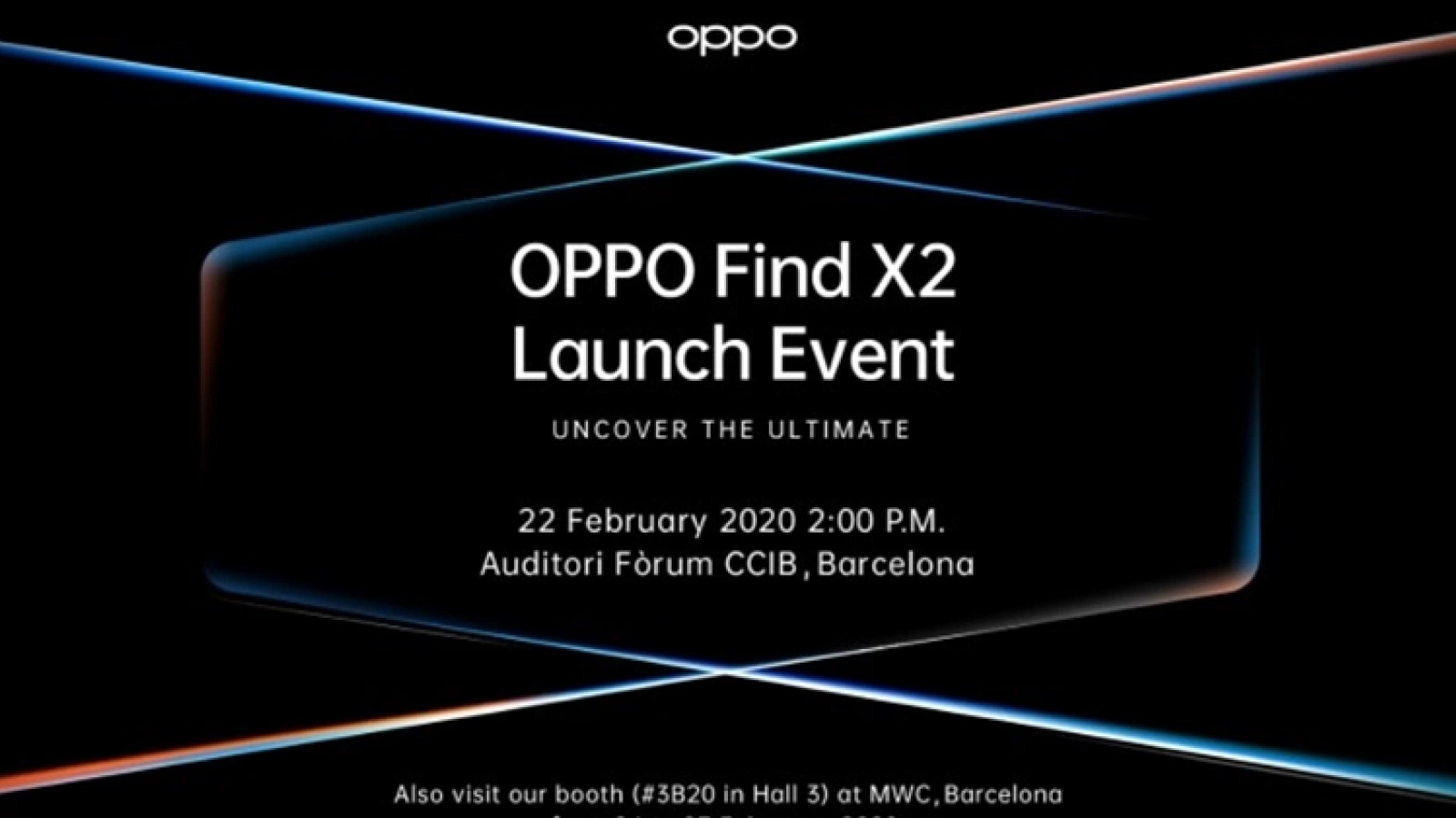 Oppo Find X2 are debutul programat pe data de 22 februarie, în cadrul MWC 2020