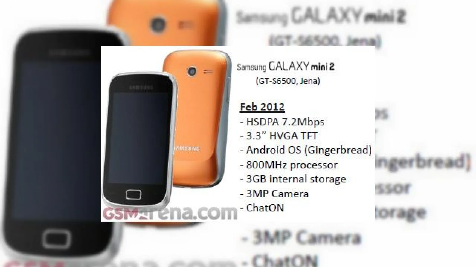 Samsung Galaxy mini 2 S6500 - prima imagine și specificațiile tehnice