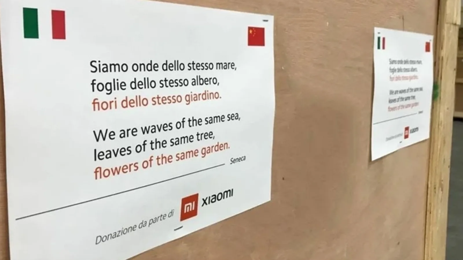 Xiaomi a donat mii de măşti către Italia cu mesajul "suntem valuri din aceeaşi mare", pentru a lupta cu epidemia de coronavirus