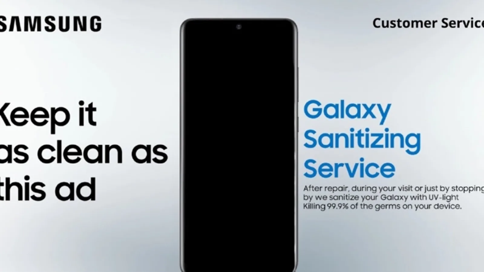 Samsung oferă servicii de curăţare a telefoanelor cu ultraviolete, complet gratuit