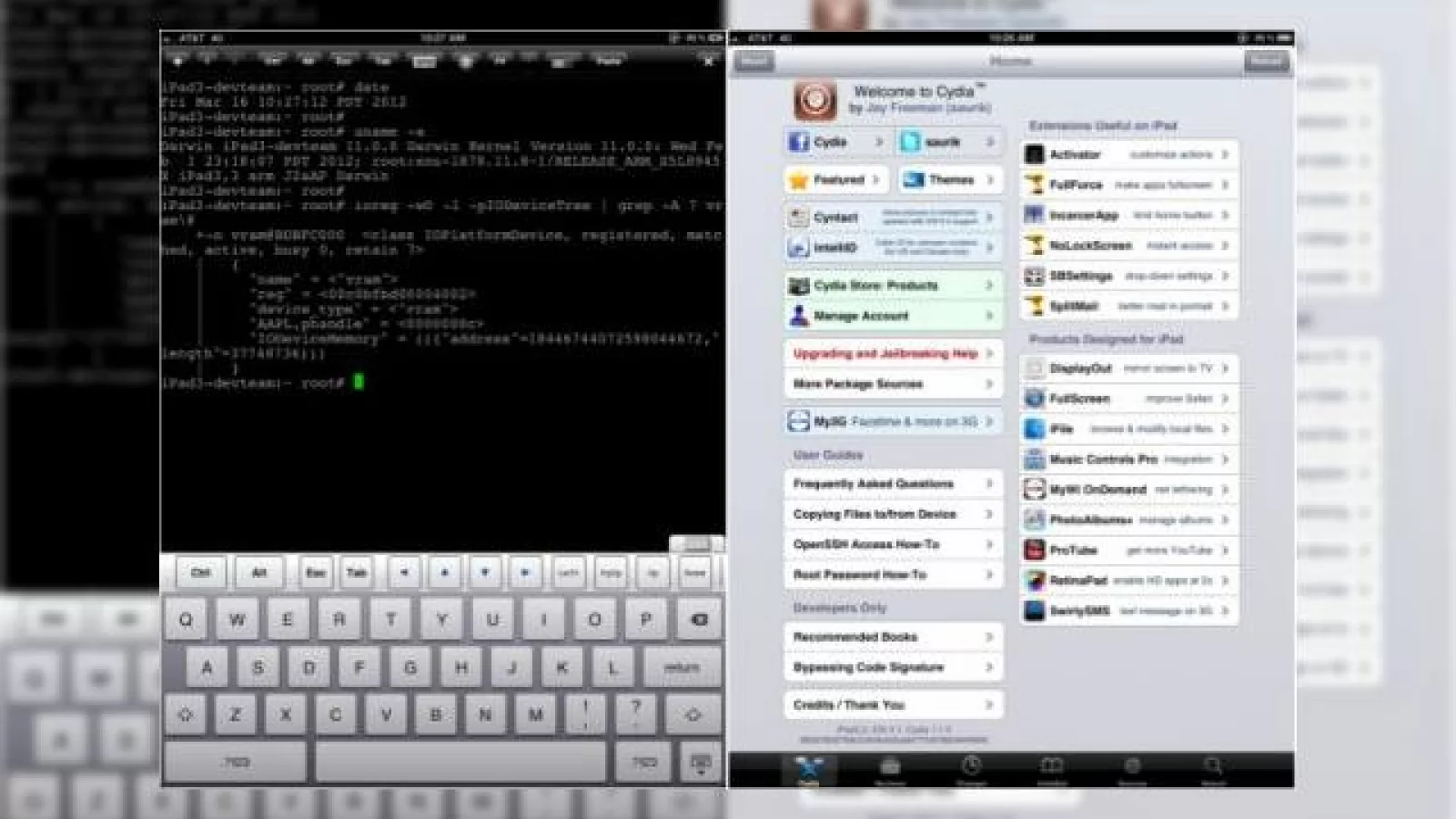 Noul iPad are parte de jailbreak deja, mulțumită lui MuscleNerd! Iată dovada!