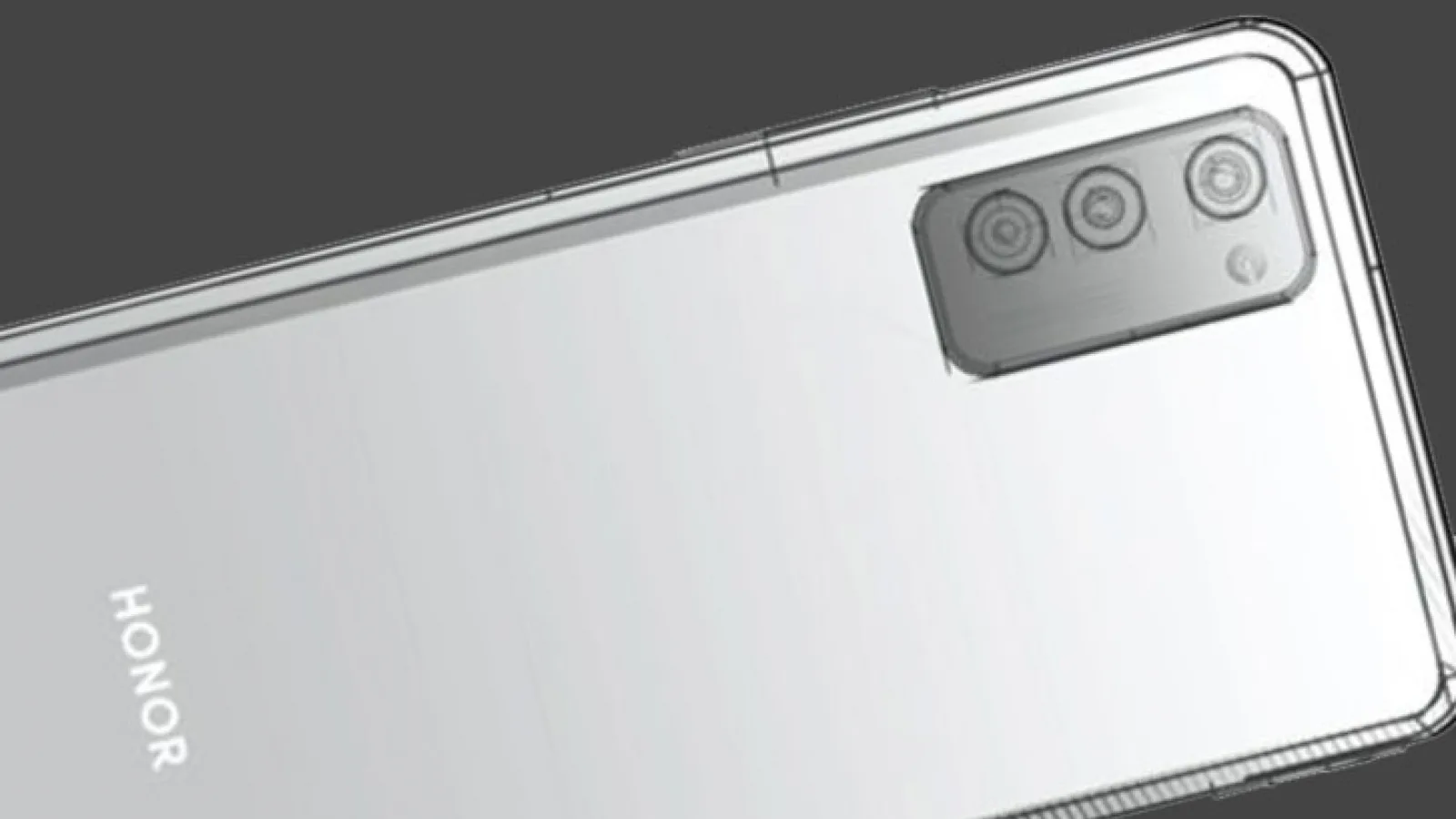 Honor 30 îşi prezintă setup-ul camerei într-o schiţă: 50 MP + 12 MP + 8 MP; Ce mai știm despre telefon