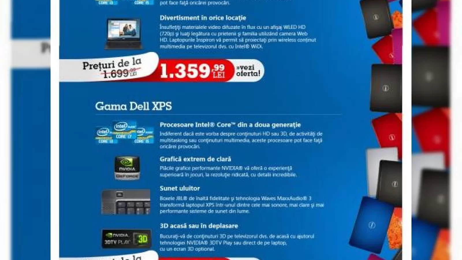 Reduceri "nebune" la eMAG.ro În cadrul Crazy Days: azi gama de laptopuri Dell XPS și Inspiron la discount!