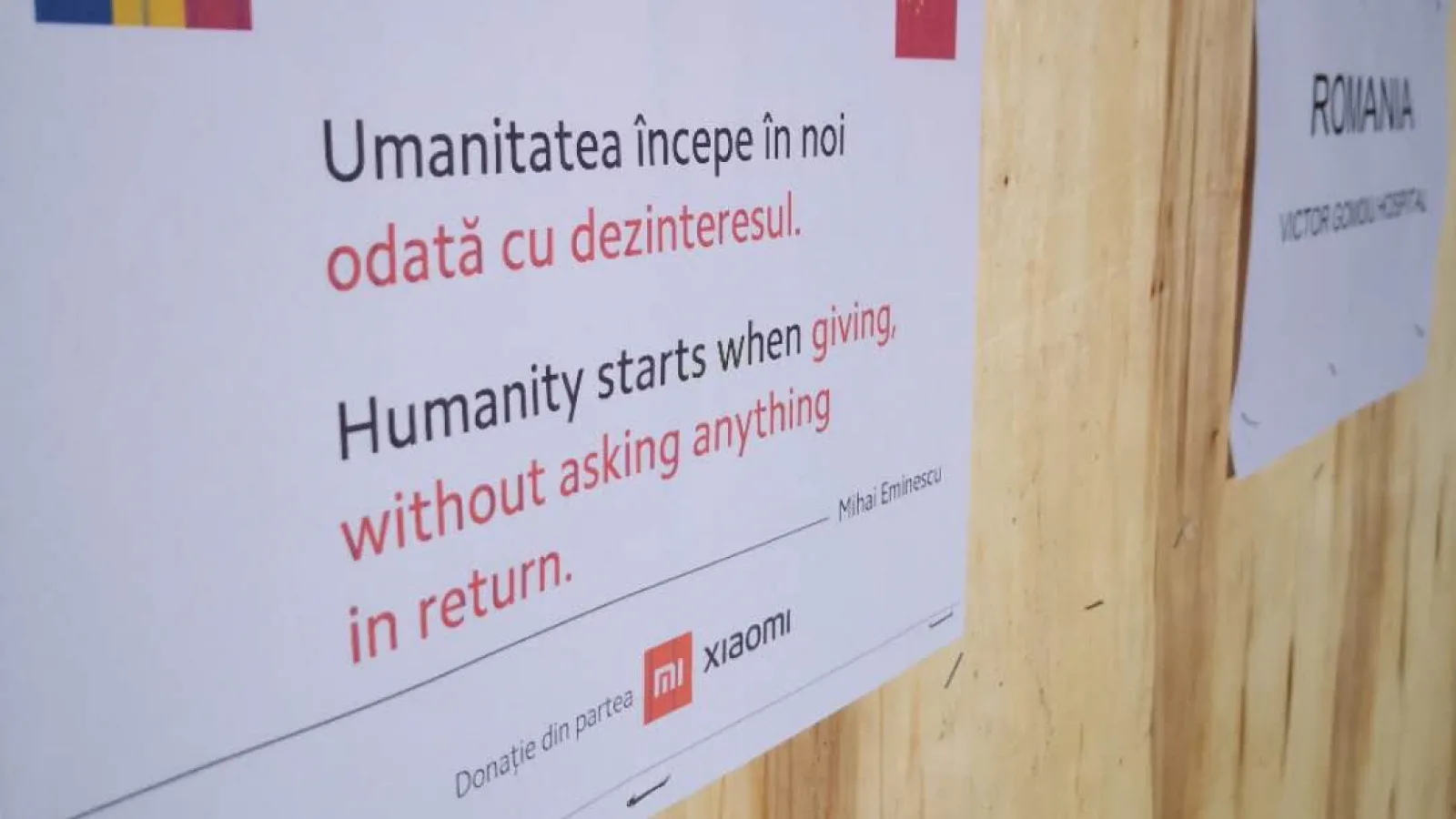 Xiaomi donează 10.000 de măşti de protecţie pentru medicii Spitalului Doctor Victor Gomoiu