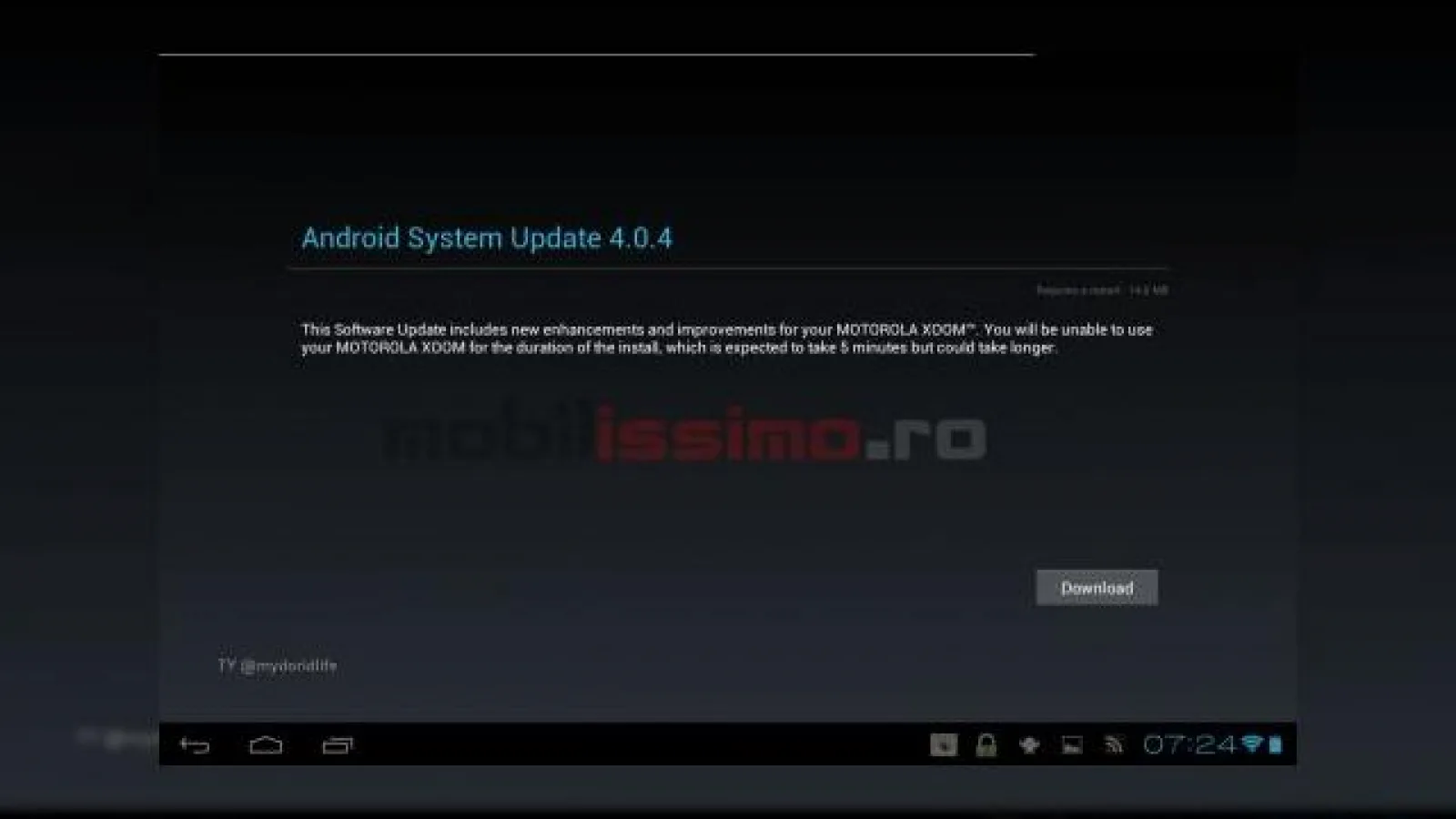 Android 4.0.4 disponibil acum pe Motorola Xoom WiFi!