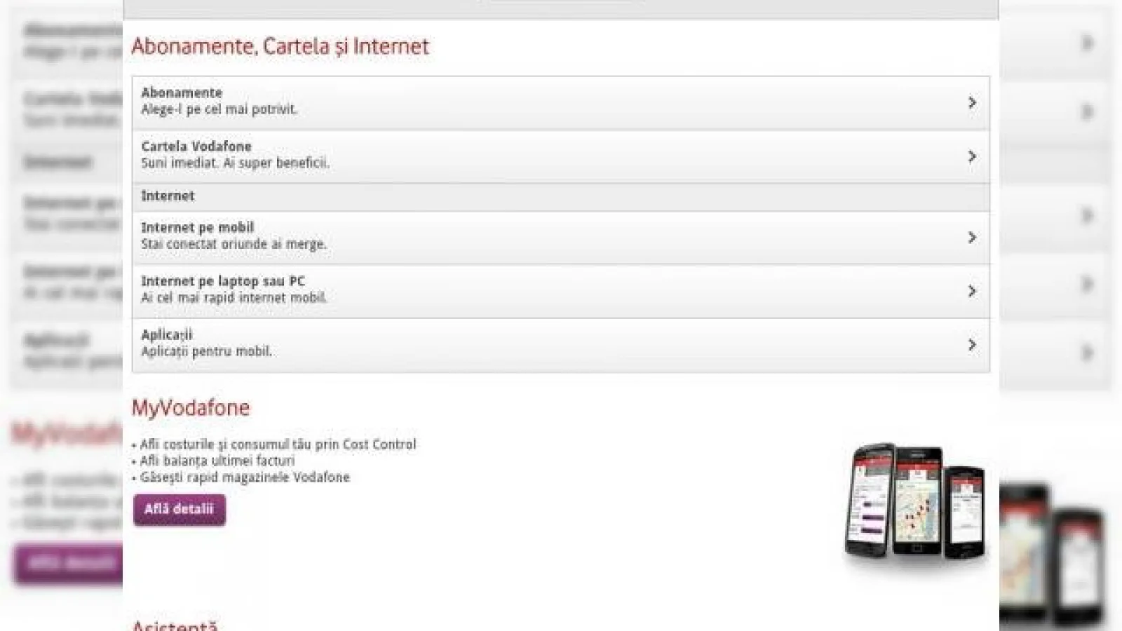 Vodafone lansează varianta beta a noului site mobil m.vodafone.ro, optimizat pentru tablete/telefoane