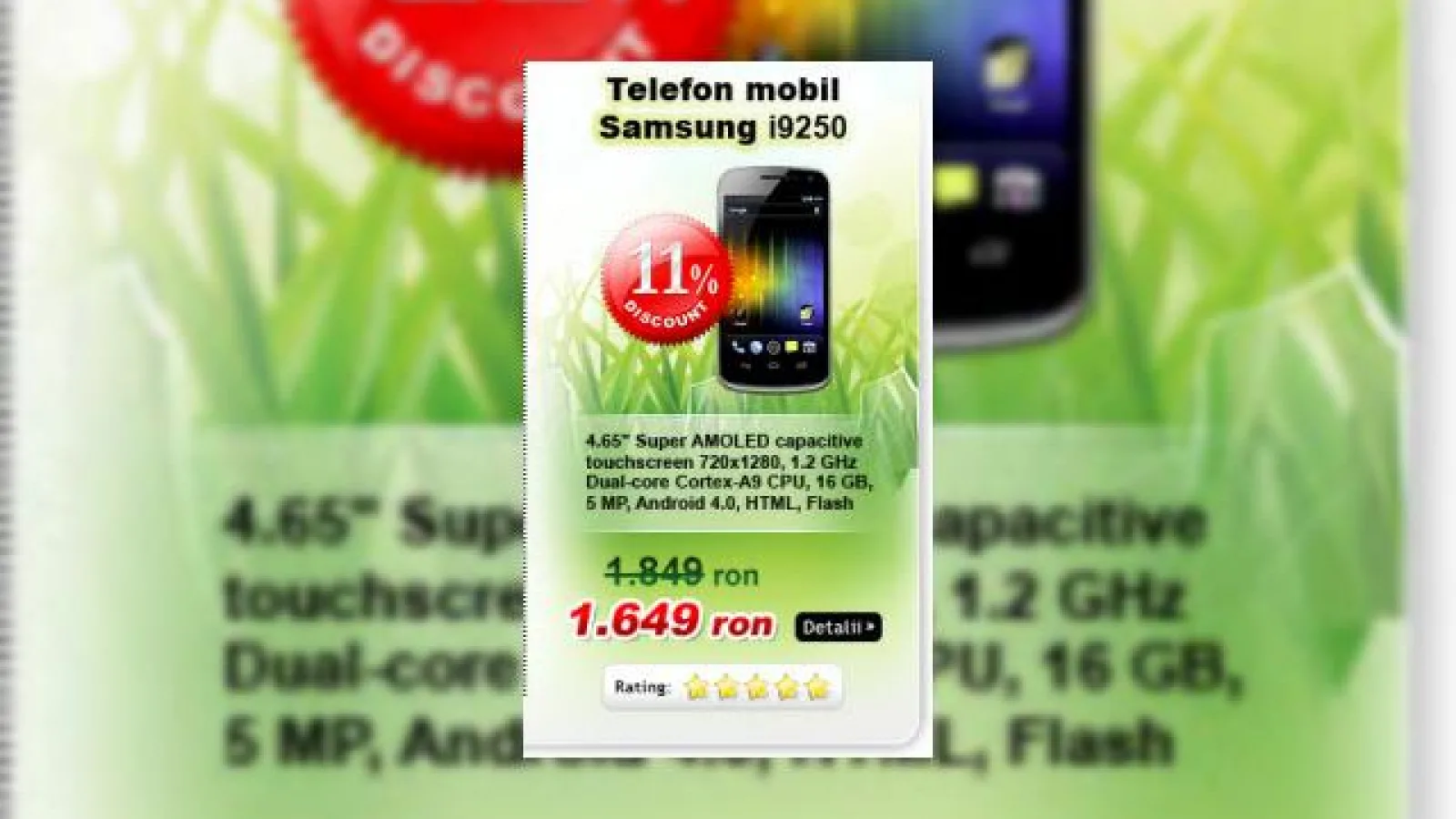 Cel mai ieftin Samsung Galaxy Nexus e la evoMAG.ro!