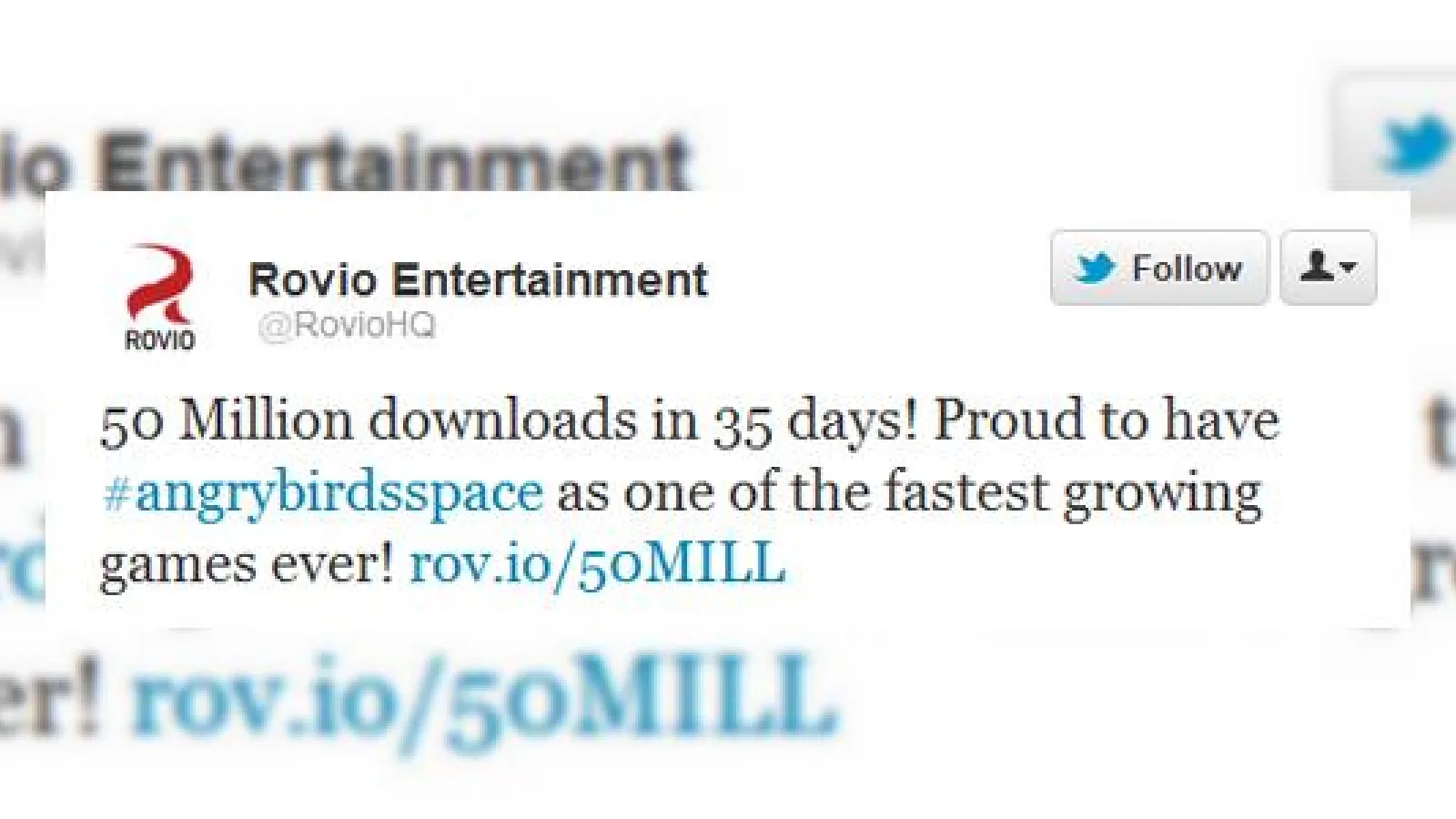 Angry Birds Space - 50 de milioane de descărcări În 35 de zile