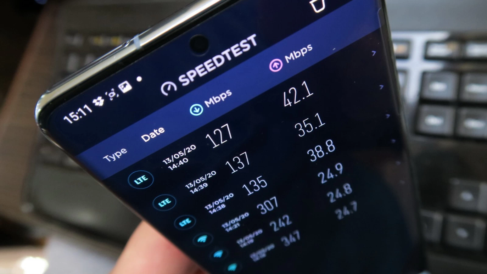 Samsung Galaxy S20+: Conectivitate de flagship, cu sutele de Mbps aferente
