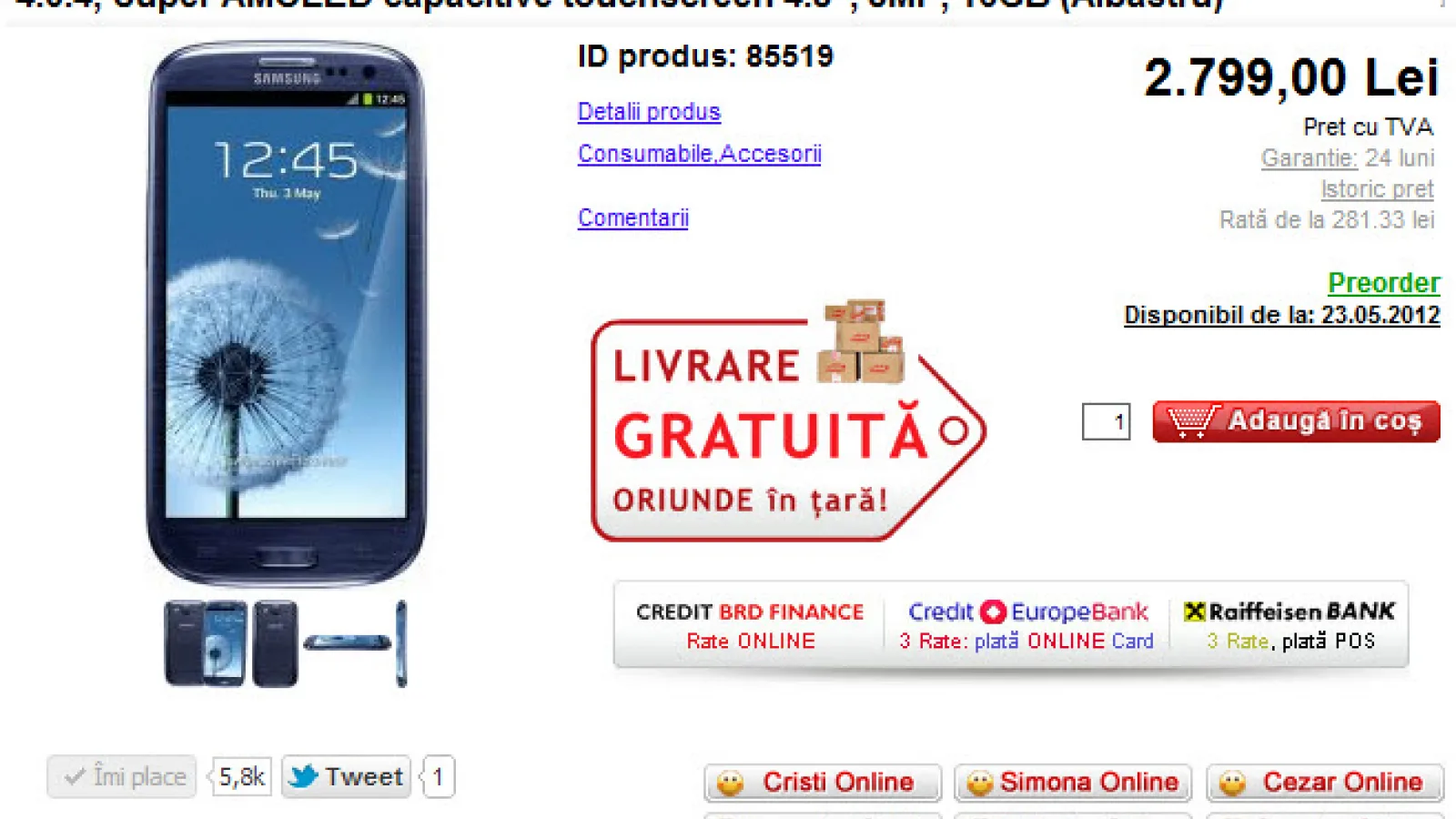 Samsung Galaxy S III acum și În oferta evoMAG.ro, iată prețul!