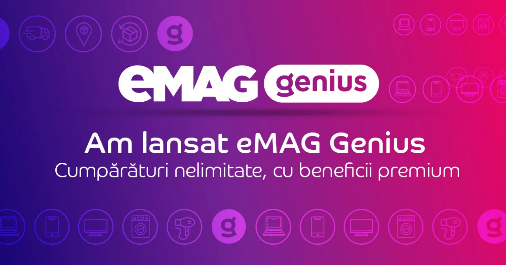 eMAG anunță lansarea lui Genius - un serviciu premium de livrare rapidă și gratuită în București și alte 4 orașe din România