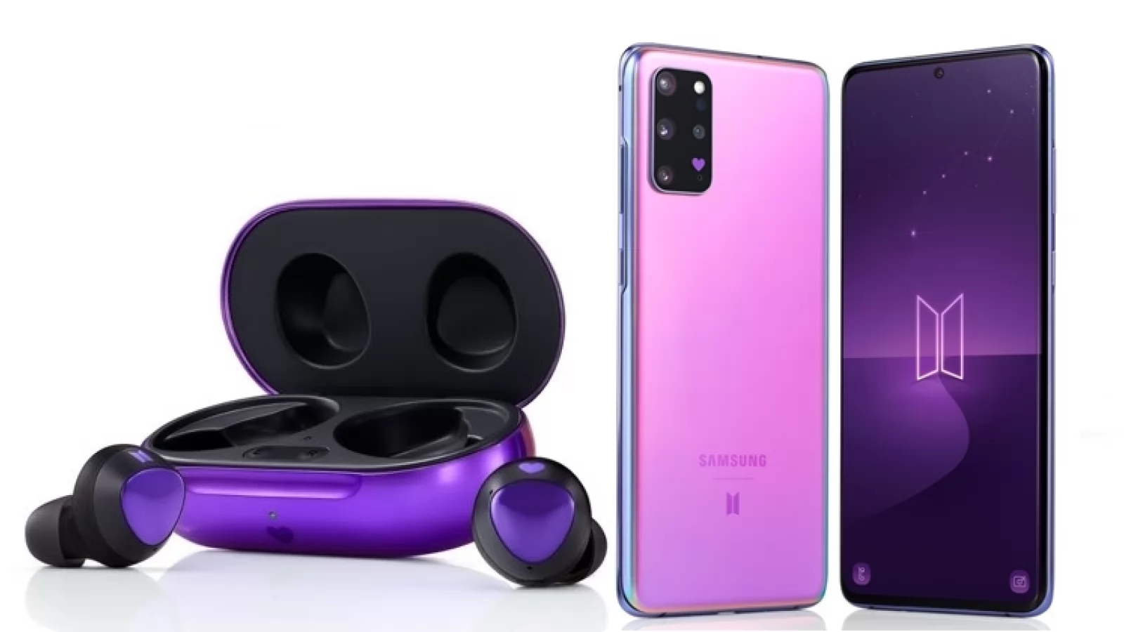 Samsung Galaxy S20+ în varianta violet BTS debutează oficial; Avem și căști Galaxy Buds+ BTS 
