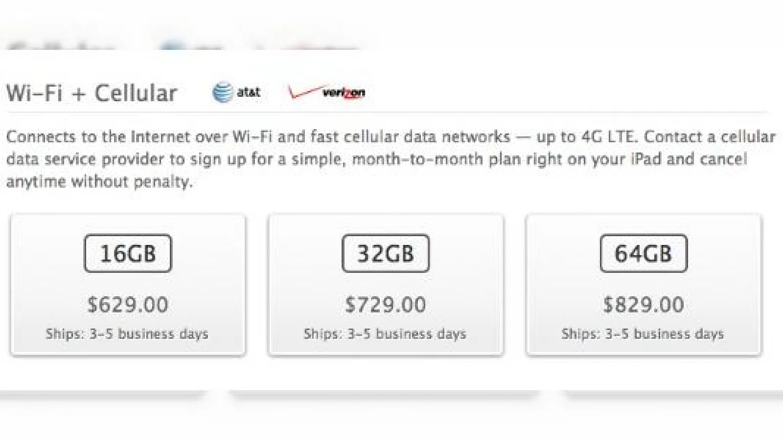 Apple retrage 4G din denumirea iPad