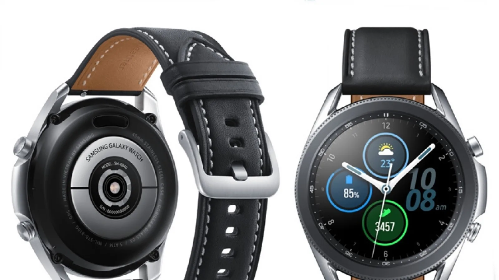 Samsung Galaxy Watch 3 se lasă admirat în prima imagine oficială; Vedem varianta de 45mm cu ecran de 1.4 inch
