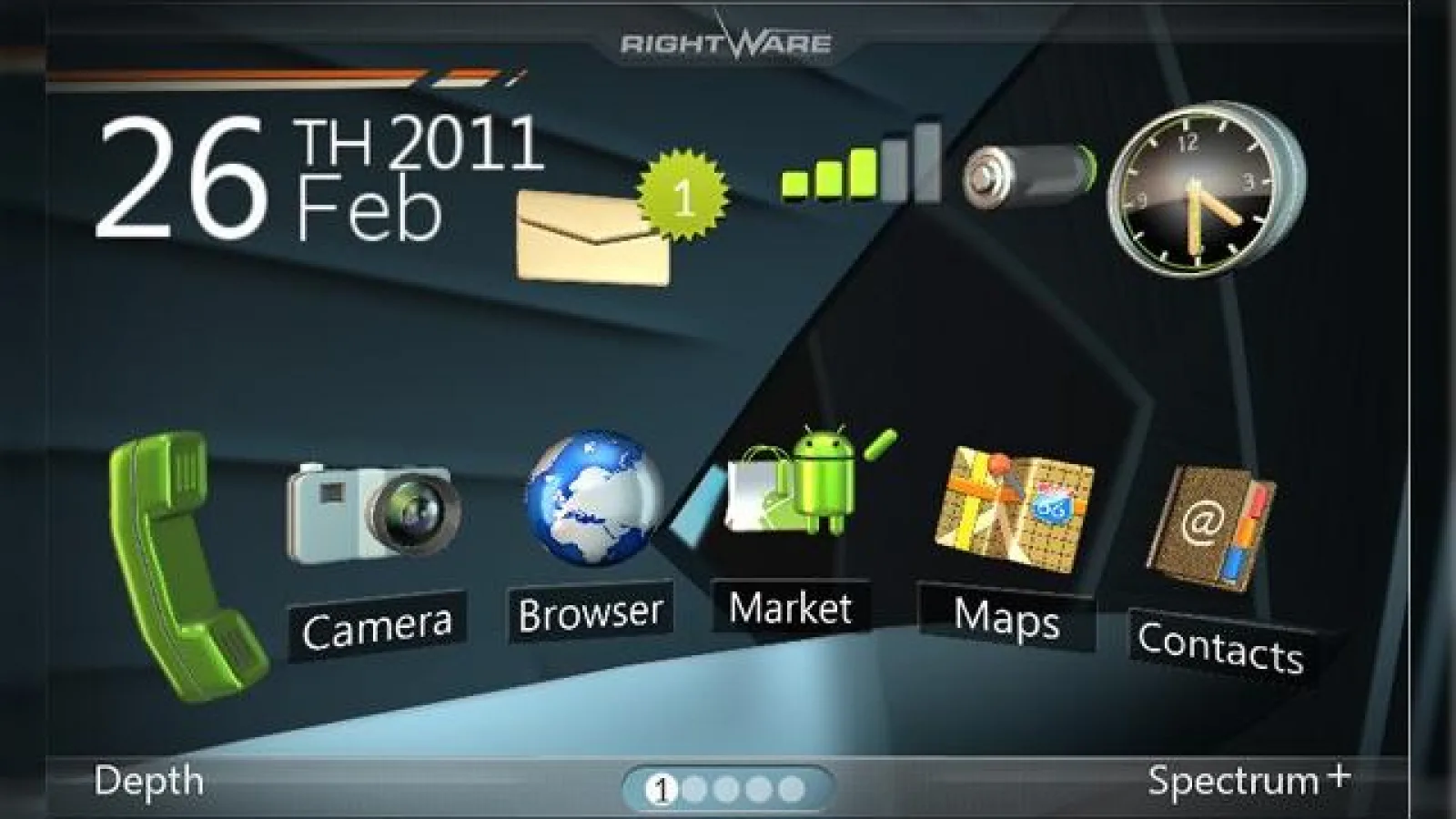 Interfața 3D pentru terminalele Android 4.0 de la ZTE: Kanzi