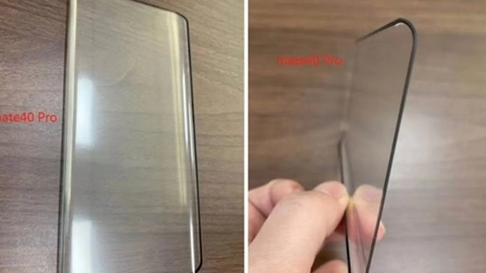 Huawei Mate 40 Pro îşi dezvăluie protecţia de ecran, care indică un display cascadă și diagonala + dată nouă de lansare