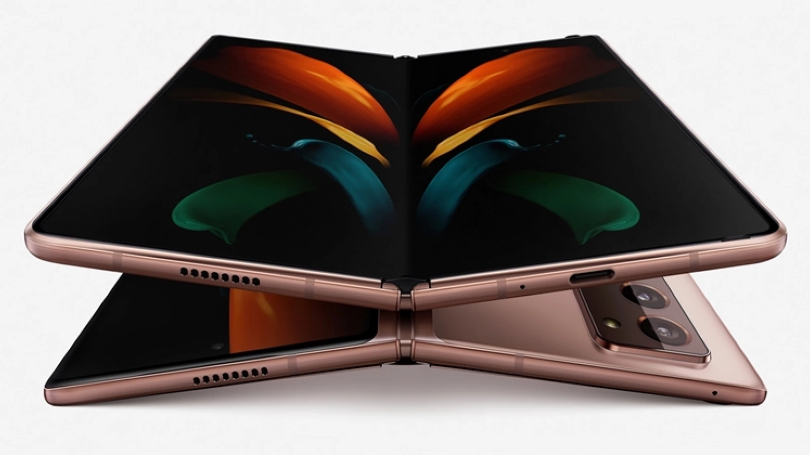 Samsung Galaxy Z Fold 2 5G devine oficial: pliabil cu display-uri mai mari, camere de Galaxy S20 și nuanță Mystic Bronze