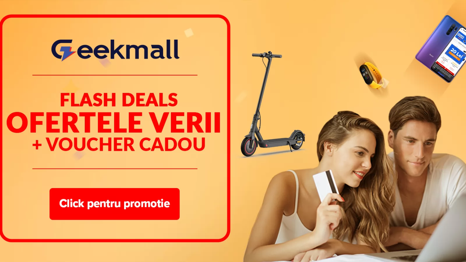 GeekMall.ro dă startul primei sale campanii "Flash Sale"; 10 zile de super reduceri + voucher cadou dacă te abonezi la newsletter