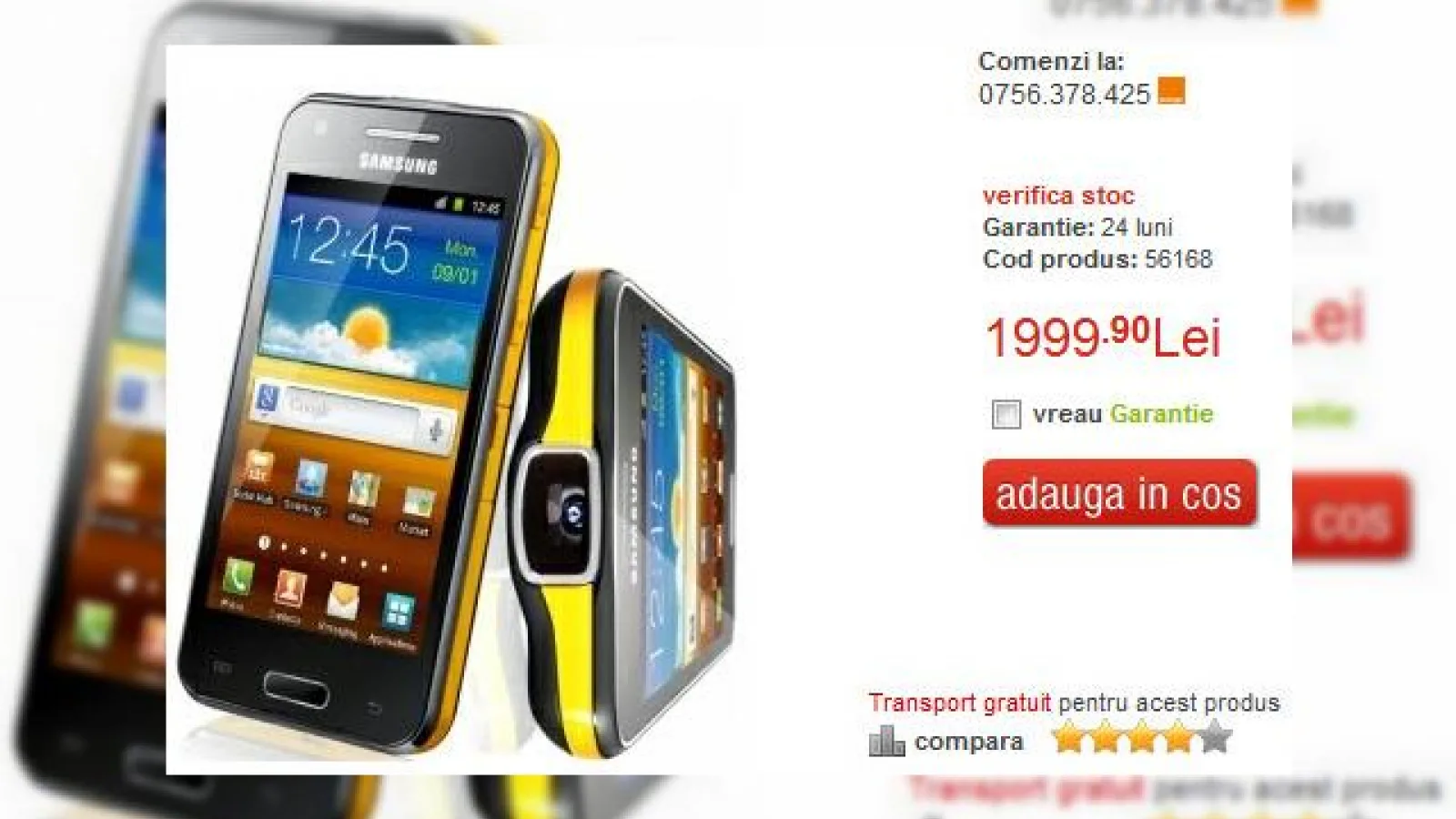 Samsung Galaxy Beam acum la Quickmobile.ro; Telefonul cu proiector vine În sufrageria ta!