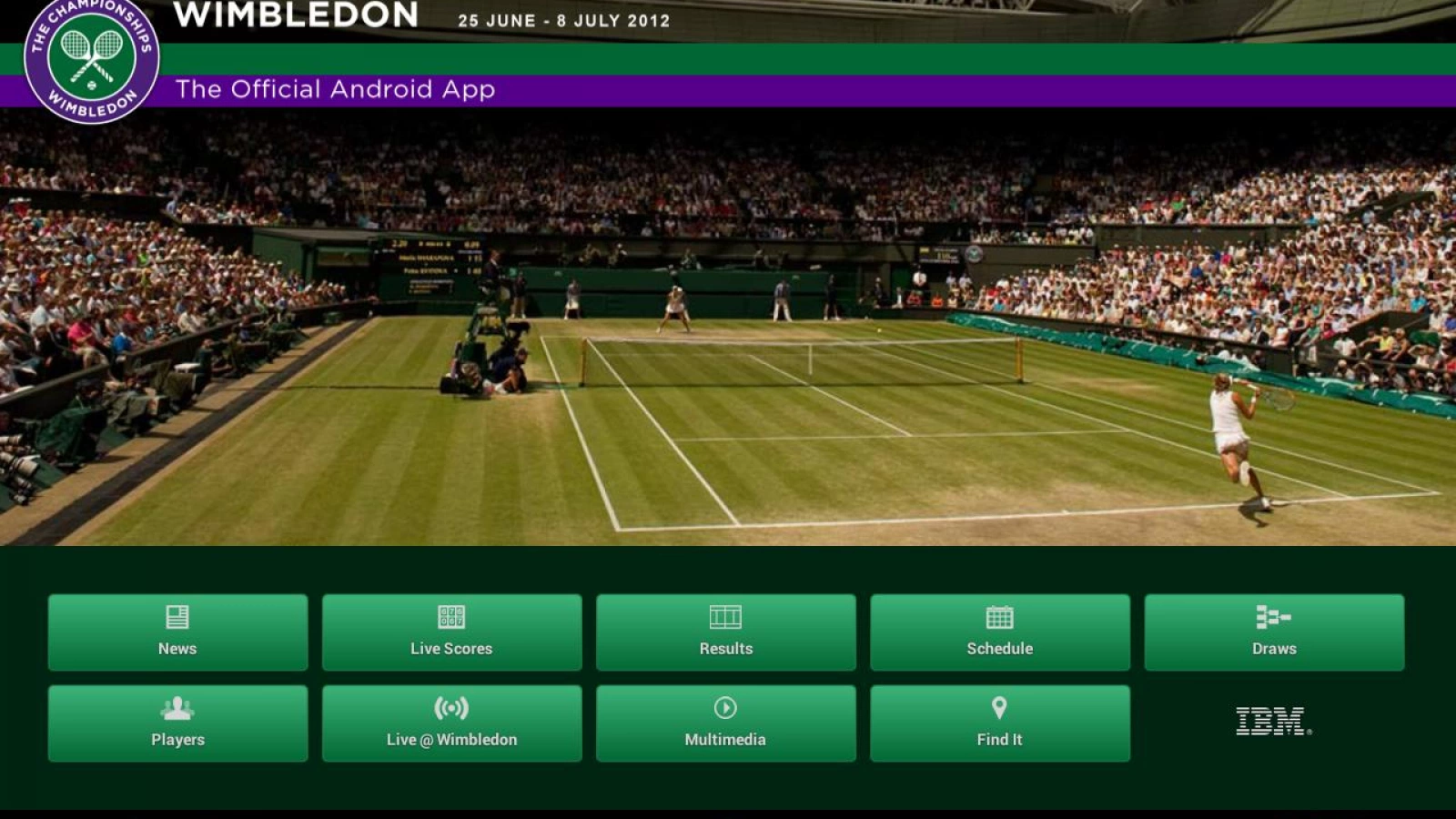 Aplicația oficială Wimbledon 2012 review - detalii despre jucători, live feed audio și altele! (Video)