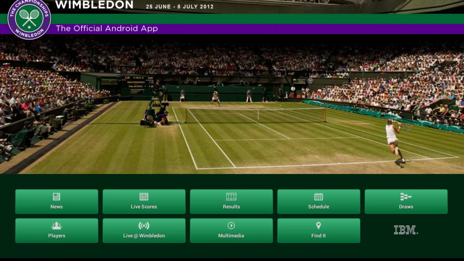 Aplicația oficială Wimbledon 2012 review - detalii despre jucători, live feed audio și altele! (Video)