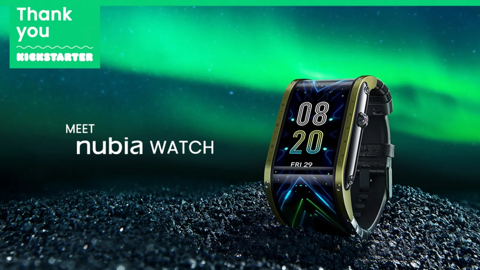 Nubia Watch - ceasul cu ecran flexibil se pregătește de lansarea comercială, după o campanie de succes pe Kickstarter