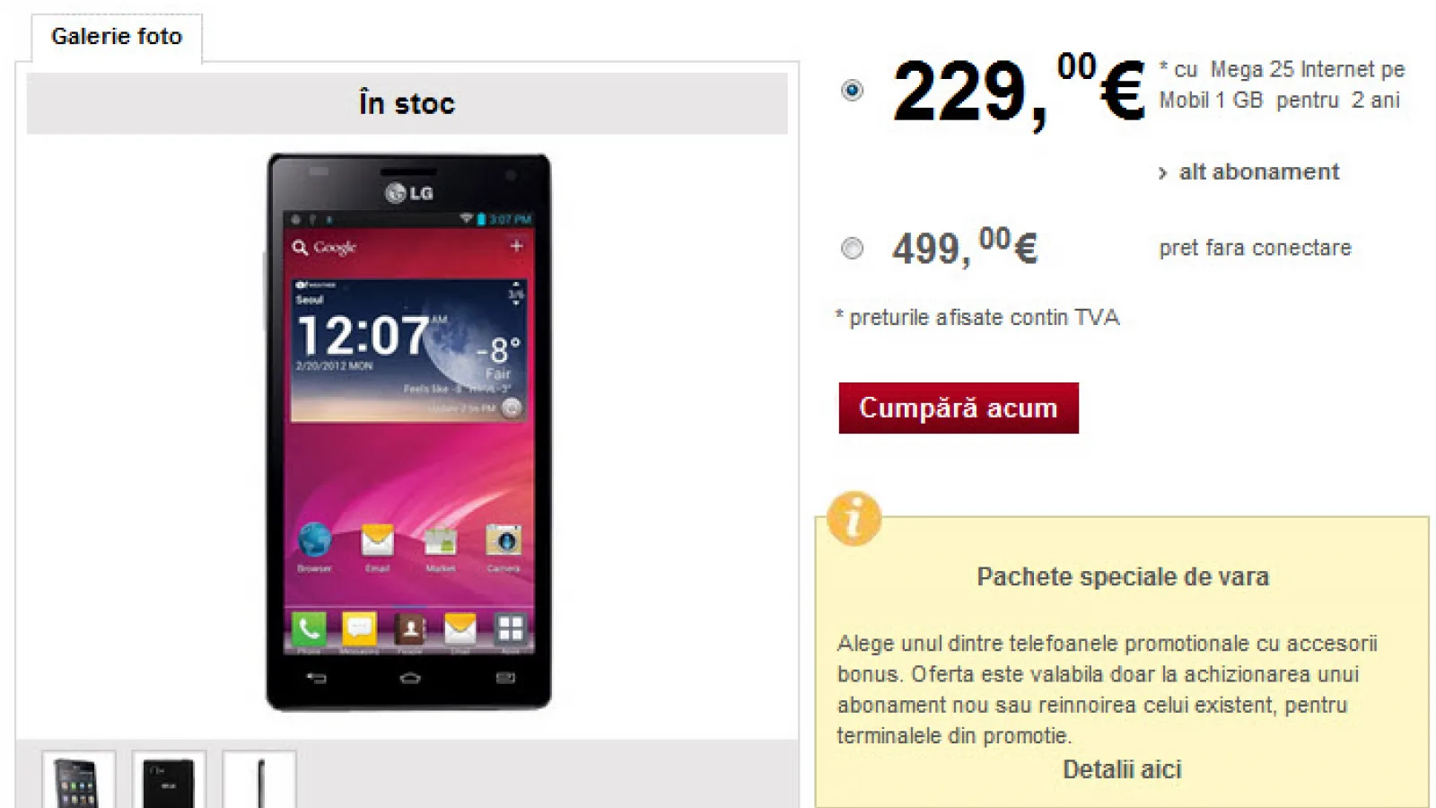 Vodafone România vinde de azi Nokia Lumia 900 și telefonul quad core LG Optimus 4X HD