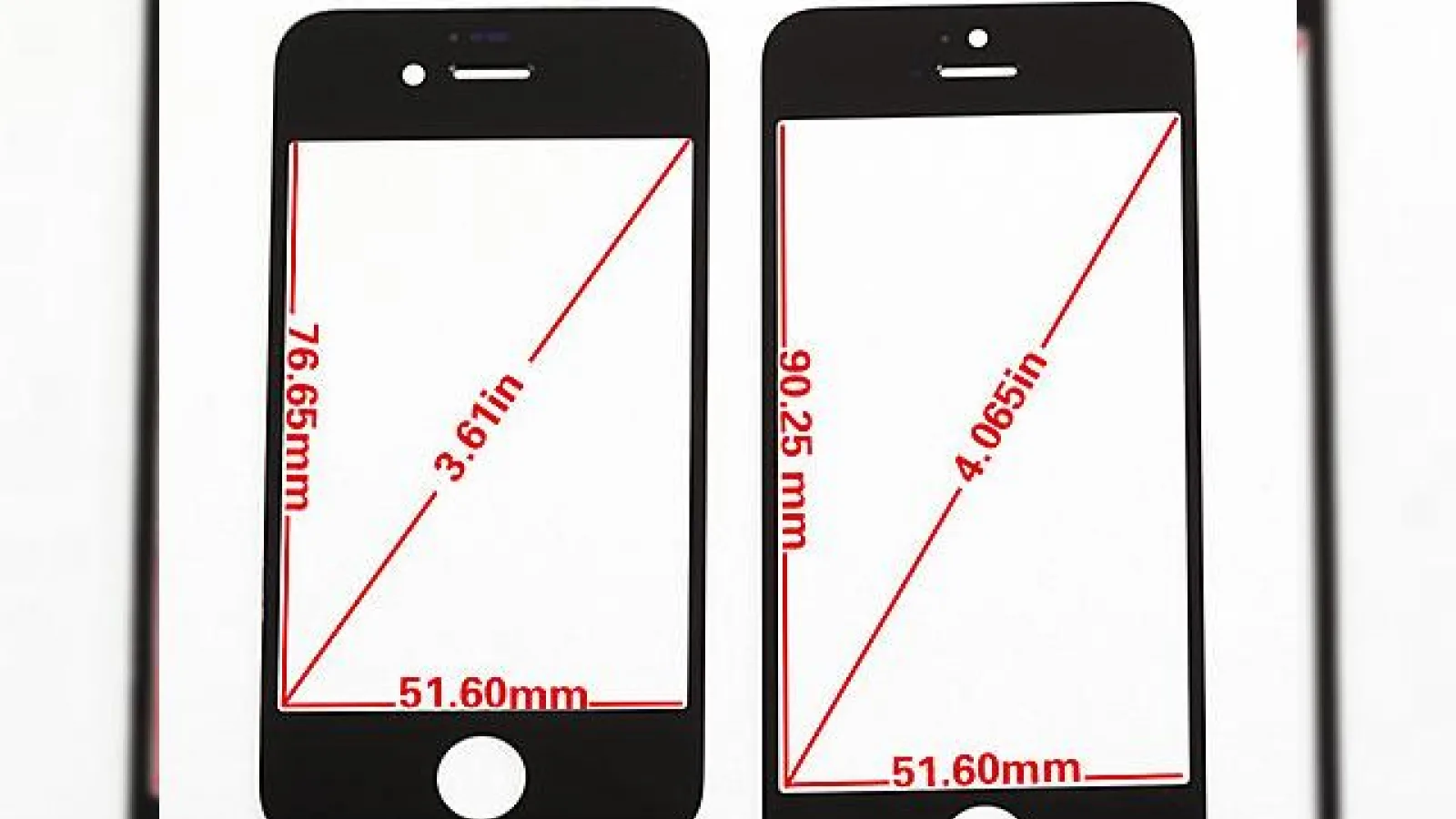 Panoul frontal al lui iPhone 5 comparat cu cel al lui iPhone 4S, prezentat În detaliu (Video)