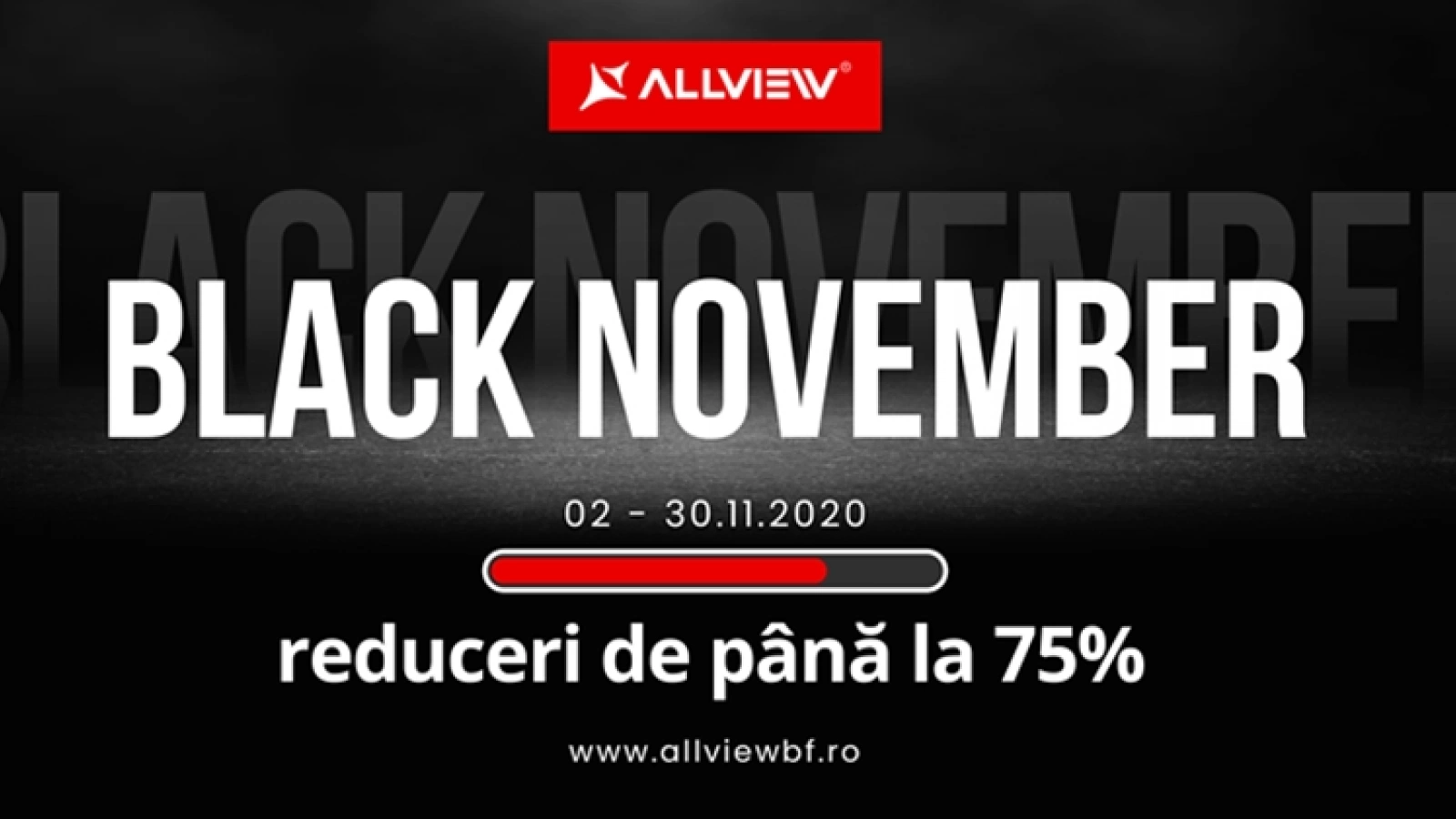 Allview Black Friday 2020 are loc în perioada 2 - 30 noiembrie și ni se pregătesc reduceri de până la 75%, oferte 1+1 gratis