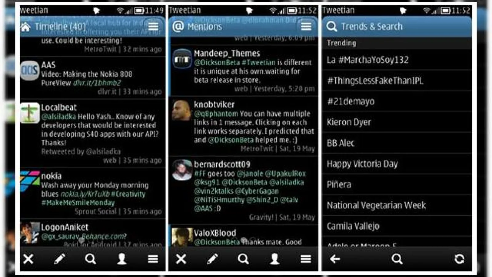 Tweetian Review - client Twitter pentru Symbian cu toate funcțiile de bază (Video)