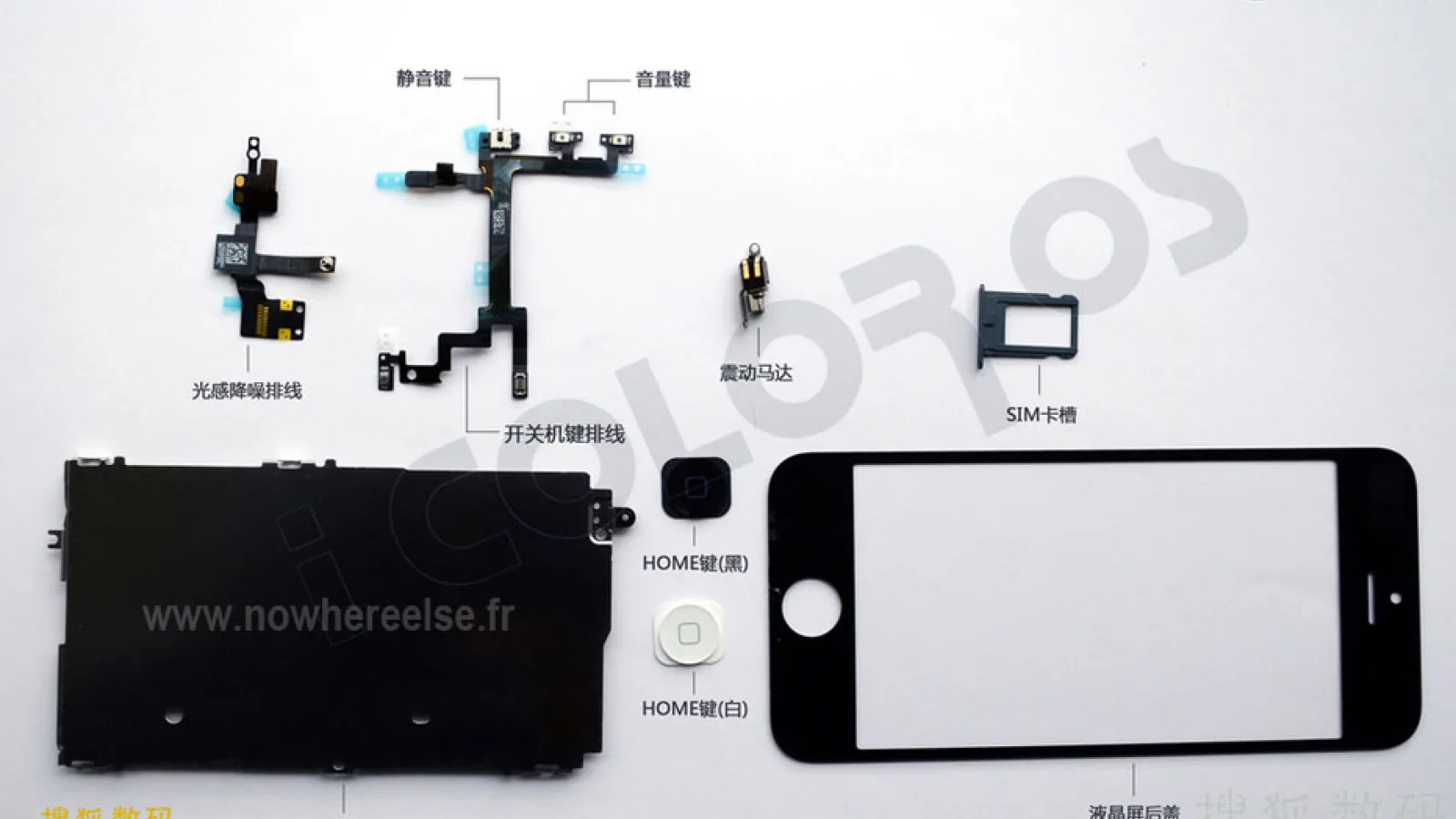 Noi fotografii cu componente iPhone 5! Azi panoul de display și mici componente interne